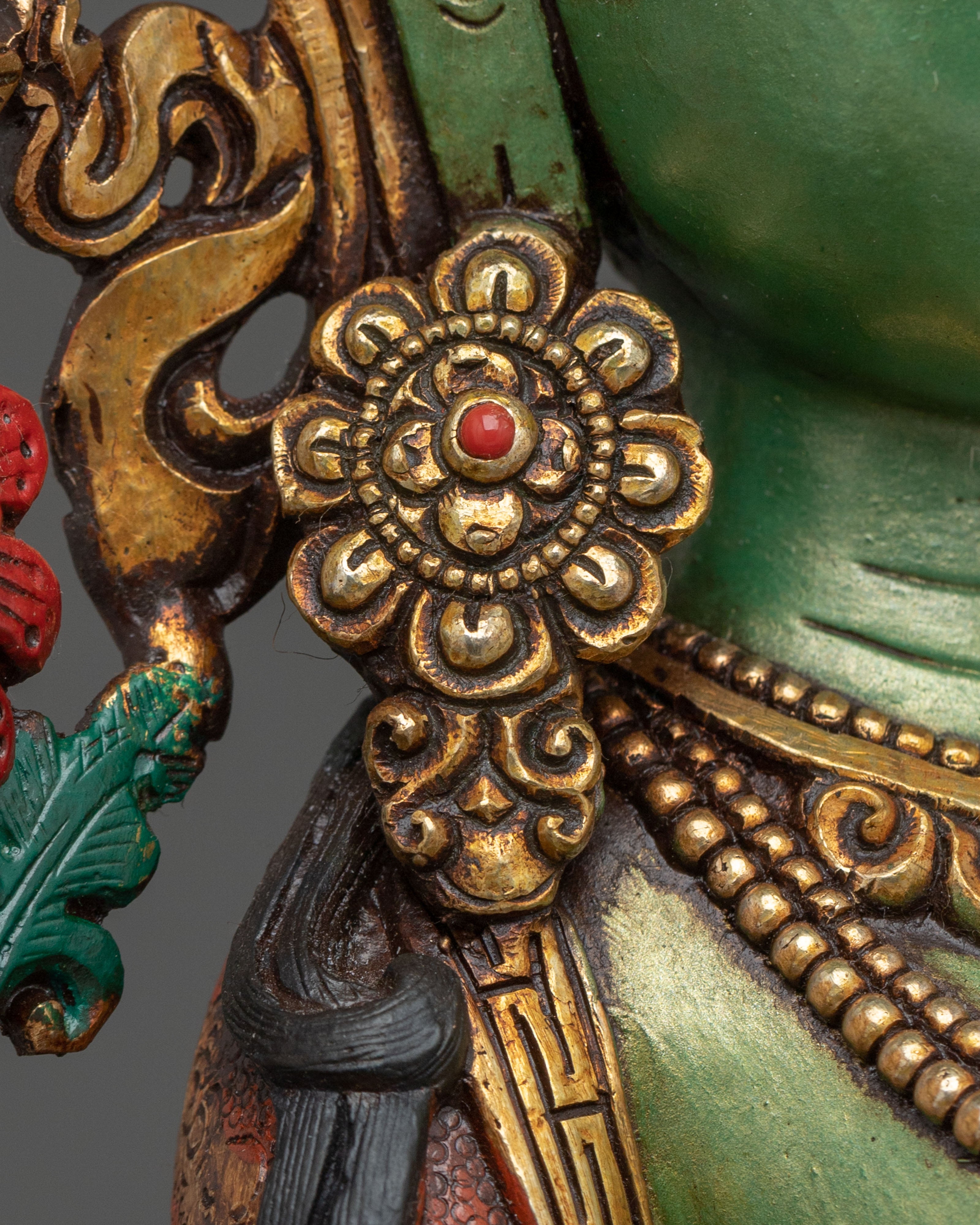Green Tara Statue | Handcrafted Protector Figurine