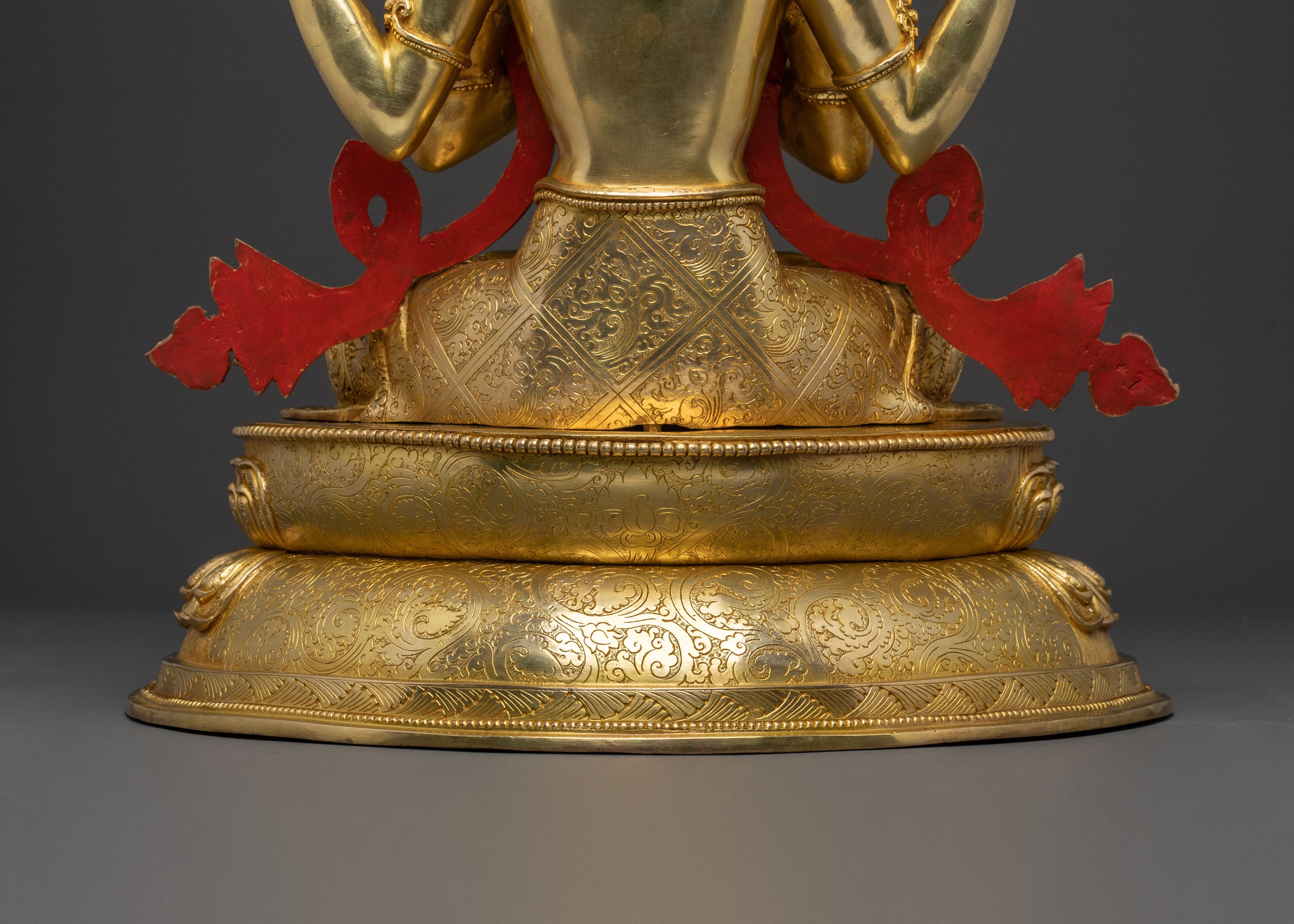 Chenrezig Statue | 24K Gold Gilded Bodhisattva