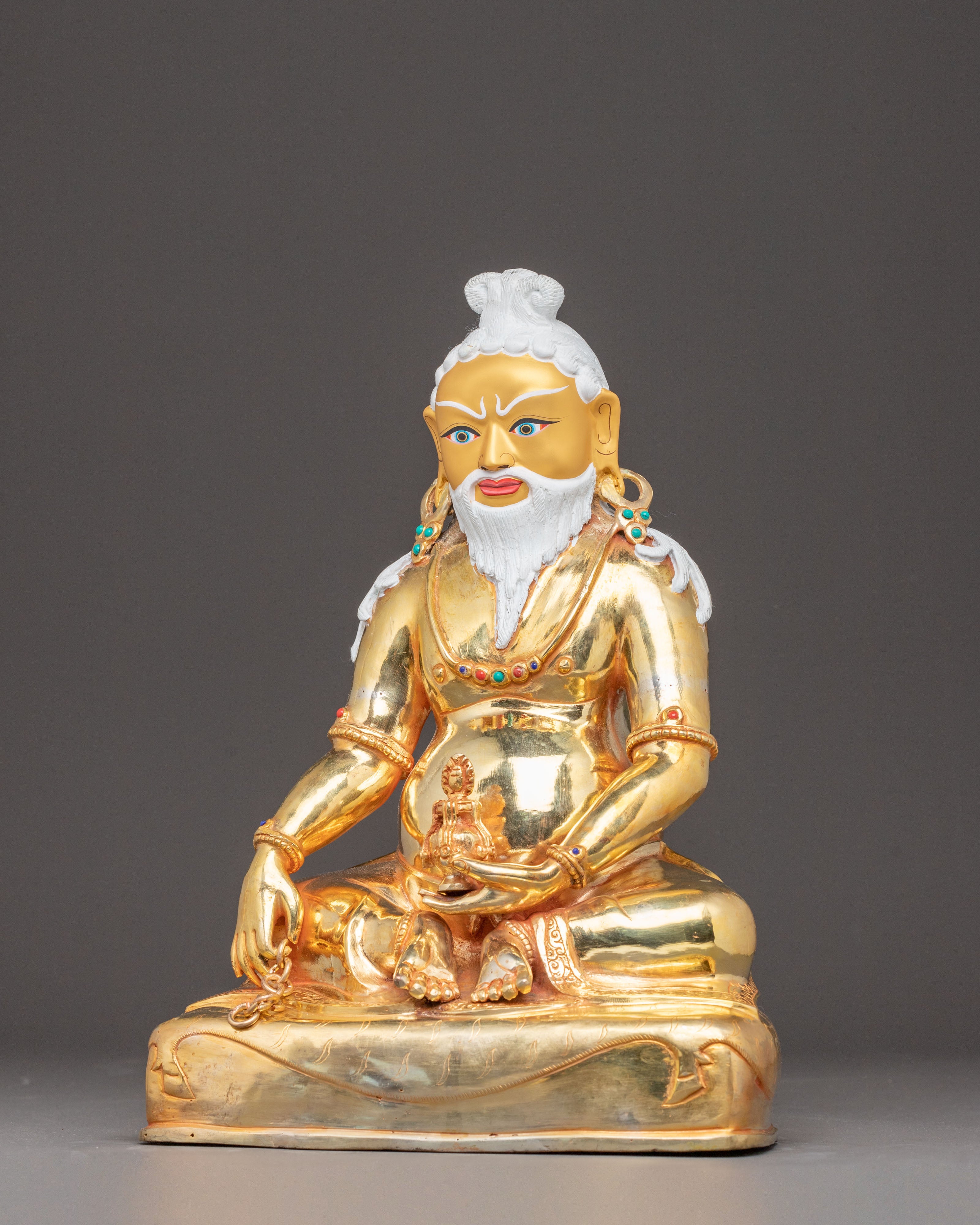 Handcrafted Thangtong Gyalpo Statue | Tibetan Buddhist Master Sculpture