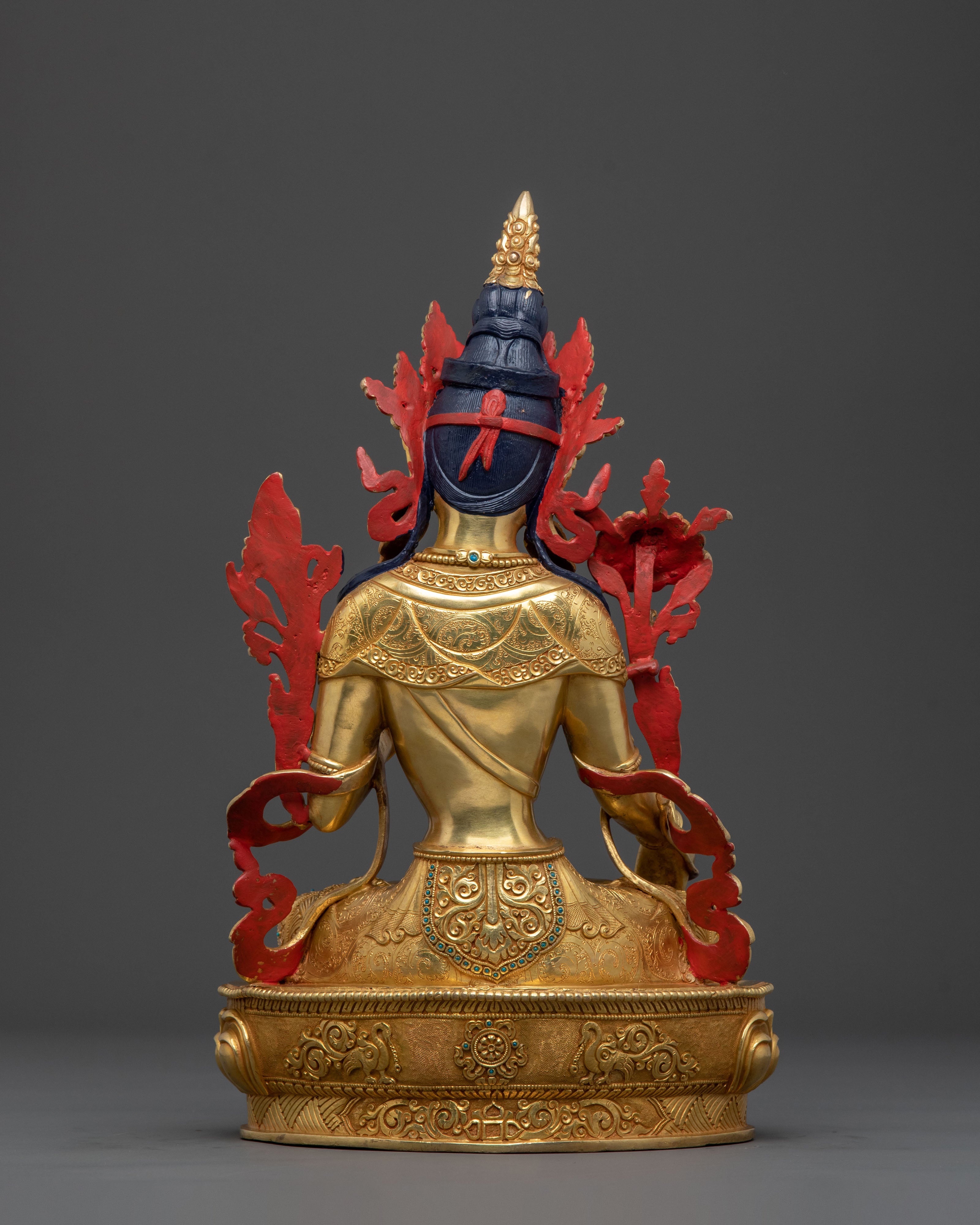 White Tara Golden Statue | Handcrafted Serenity