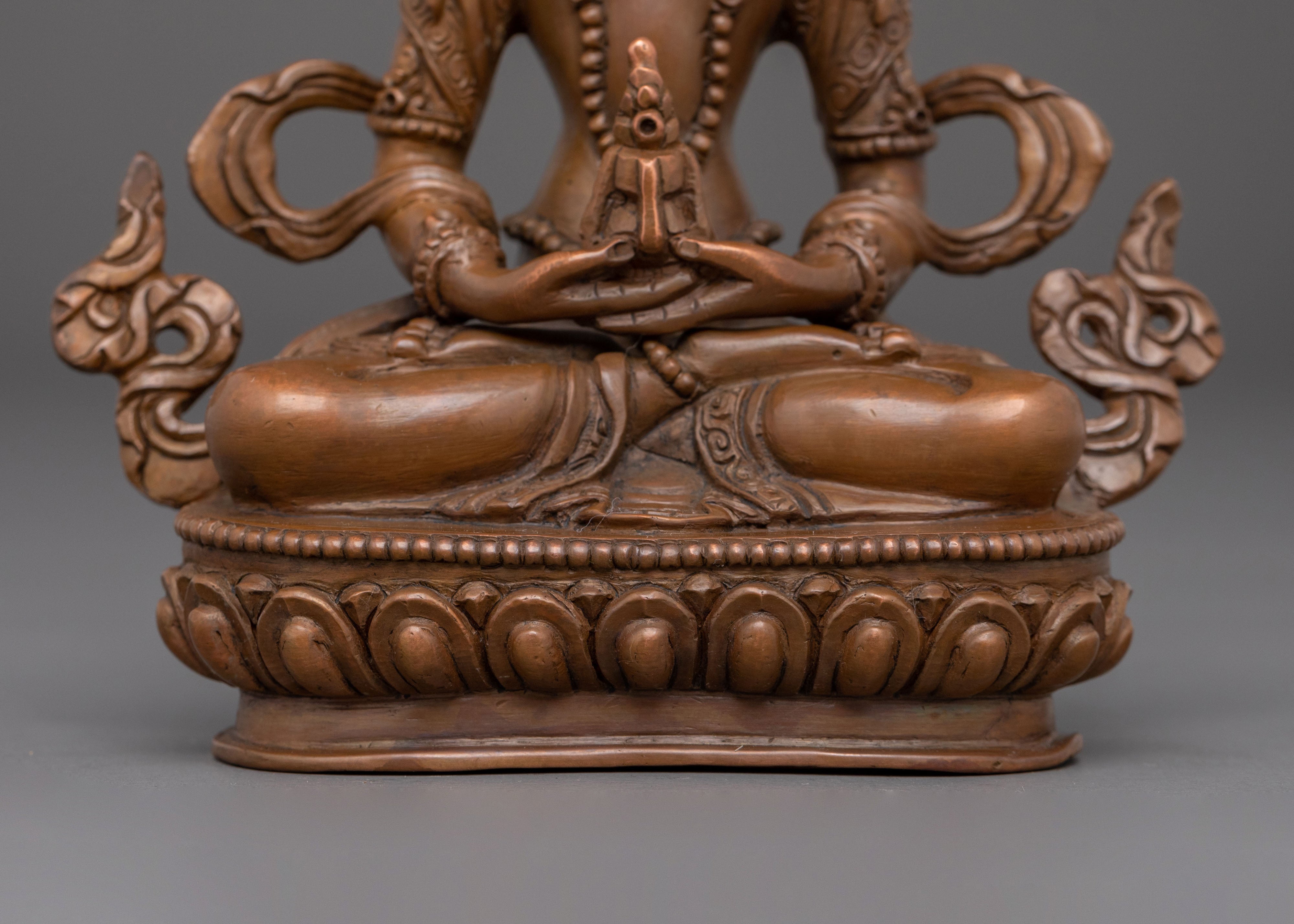 Hand-Carved Amitayus Sculpture | Long Life Buddha