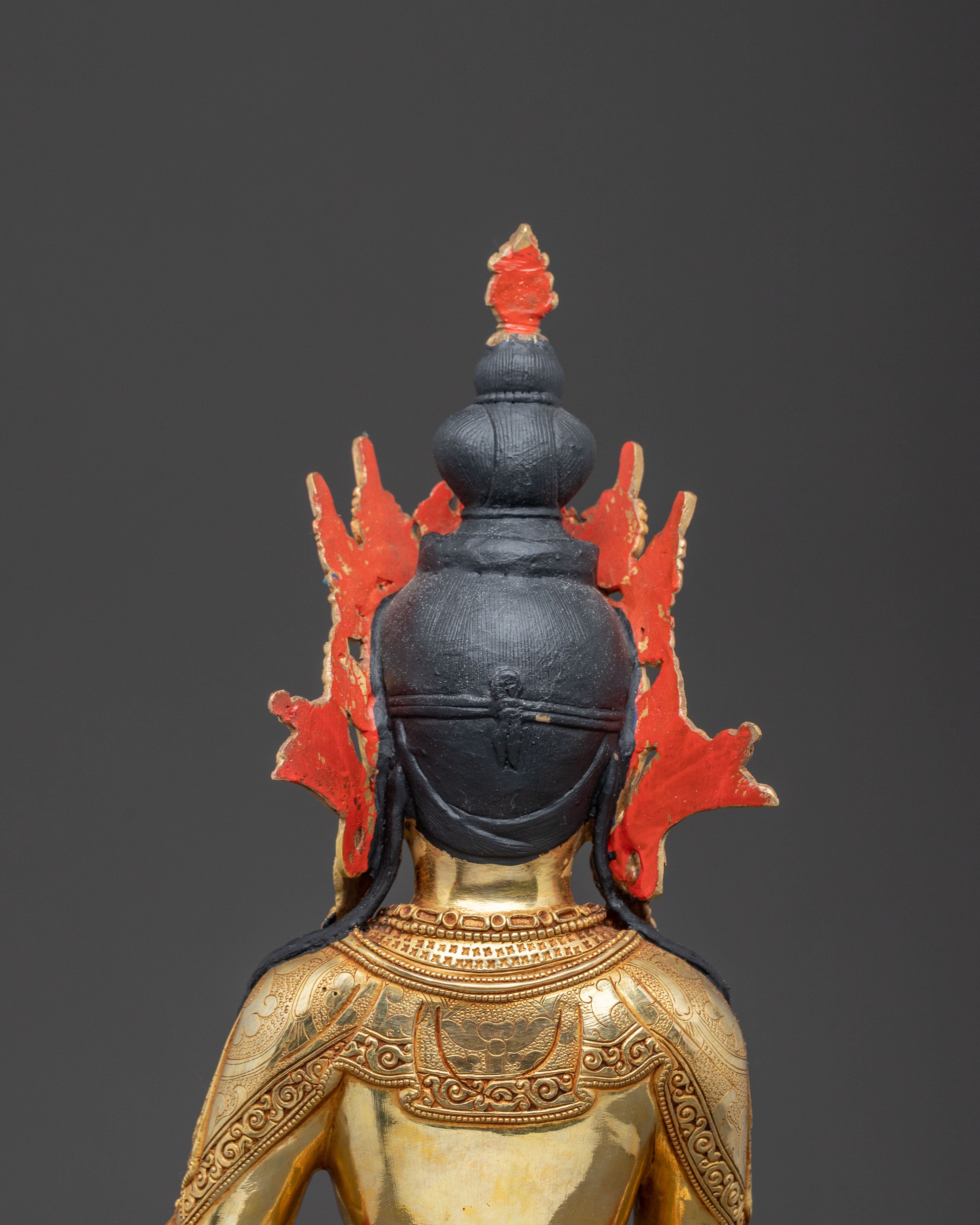 Statue of the Buddha, The Sage of Shakya Clan | 24K Gold Gilded Sculpture