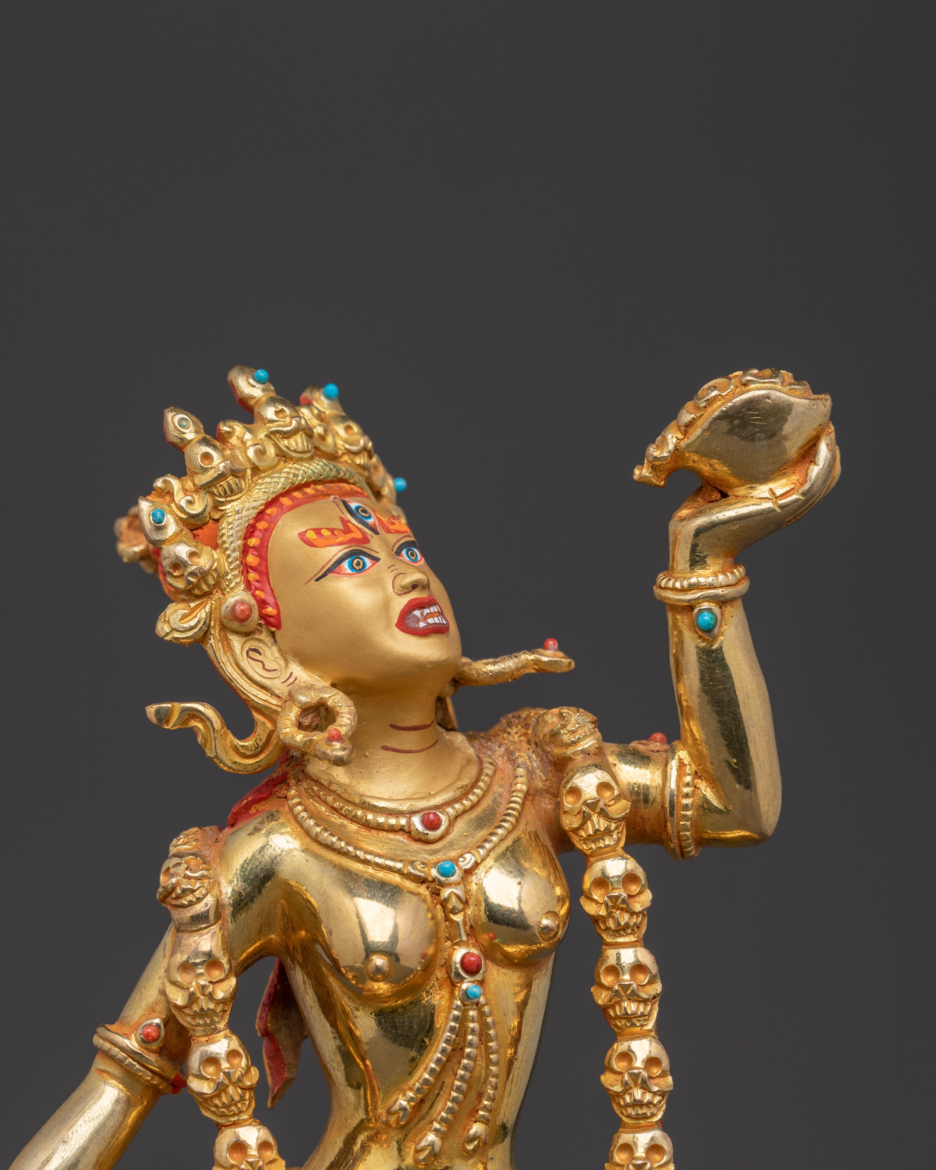 Vajrayogini Tantric Statue | Handcrafted 24K Gold Gilded Statue