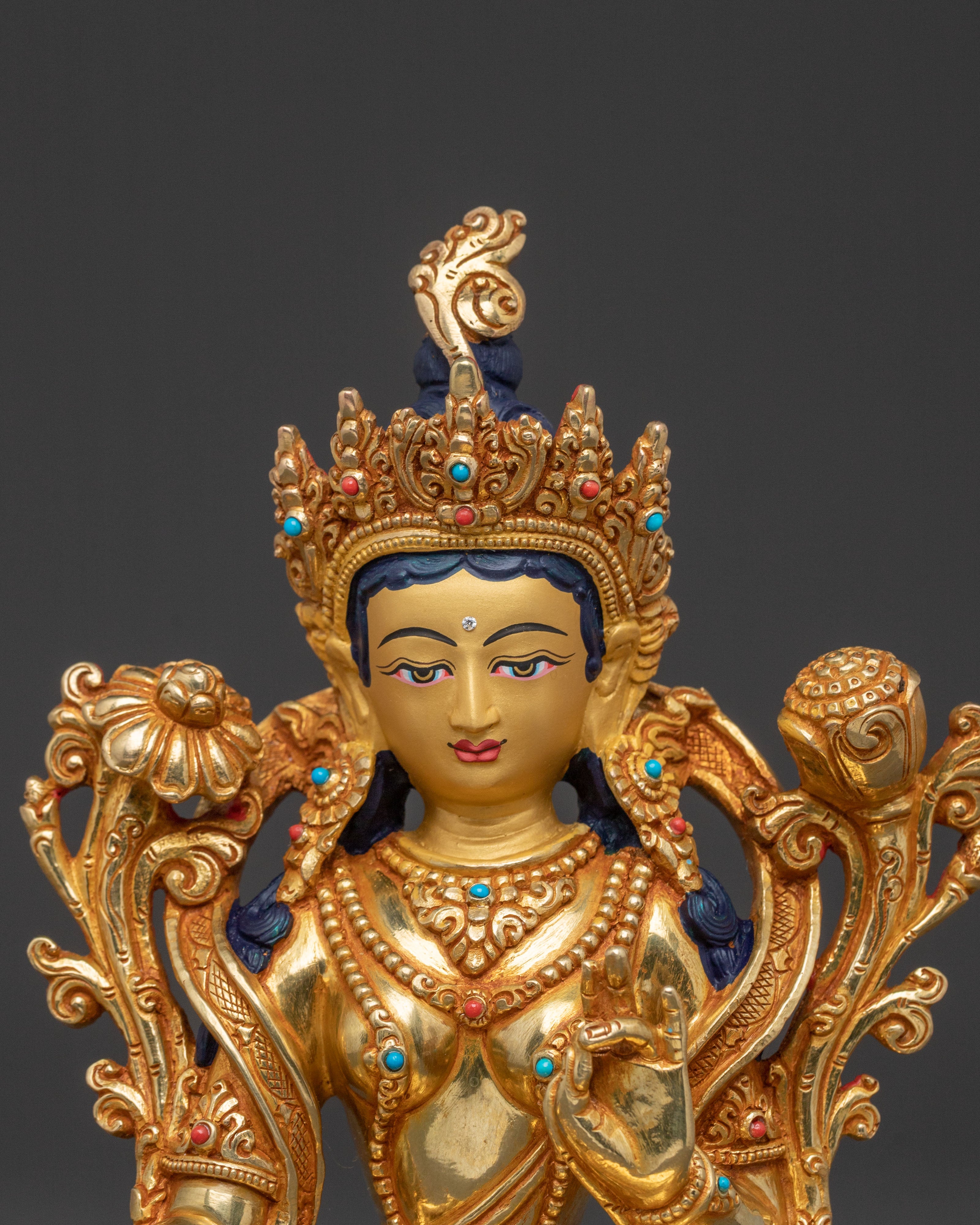 Green Tara Spiritual Statue | Compassionate Savior