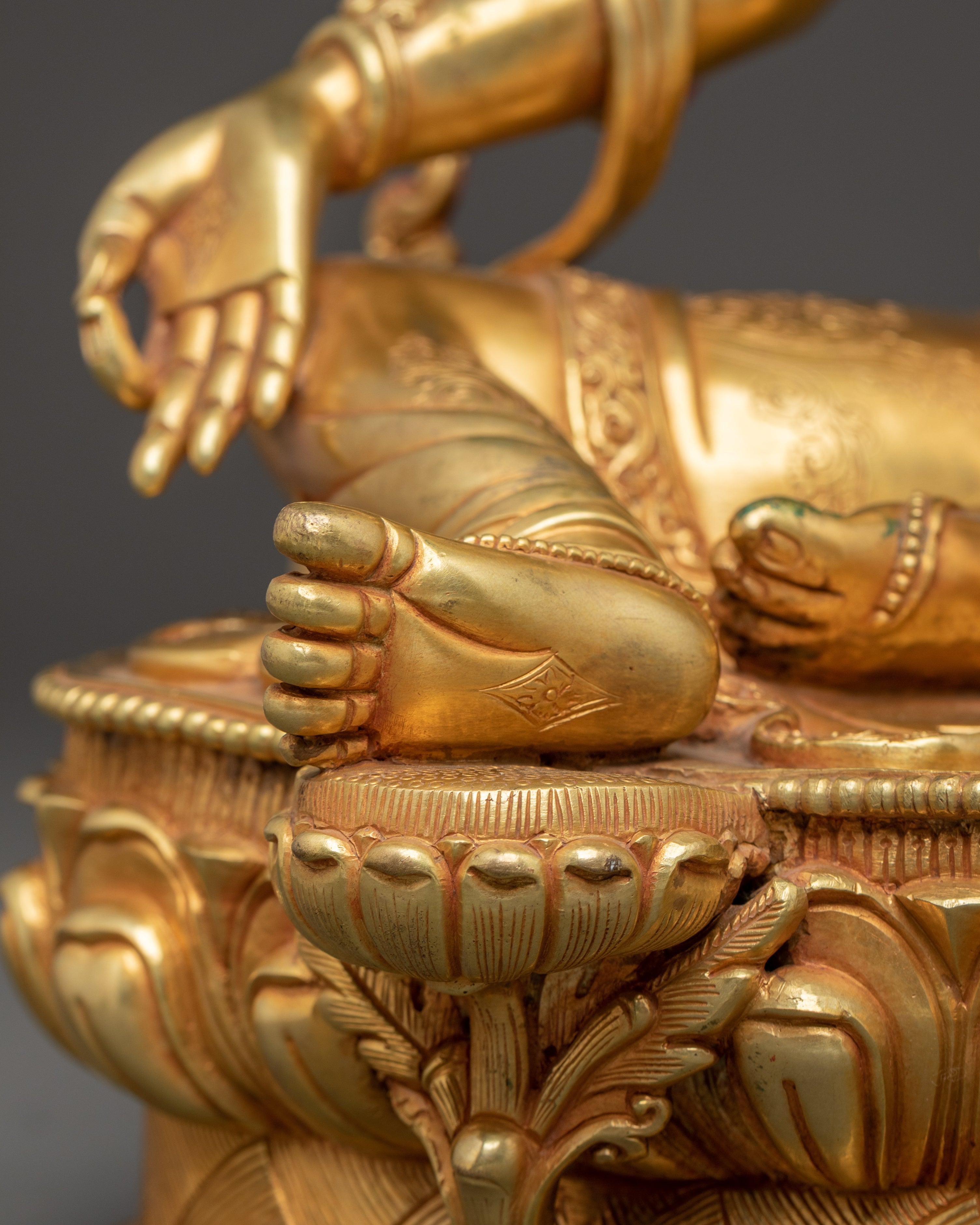 Shyama Tara Golden Statue | Divine Feminine of Compassion