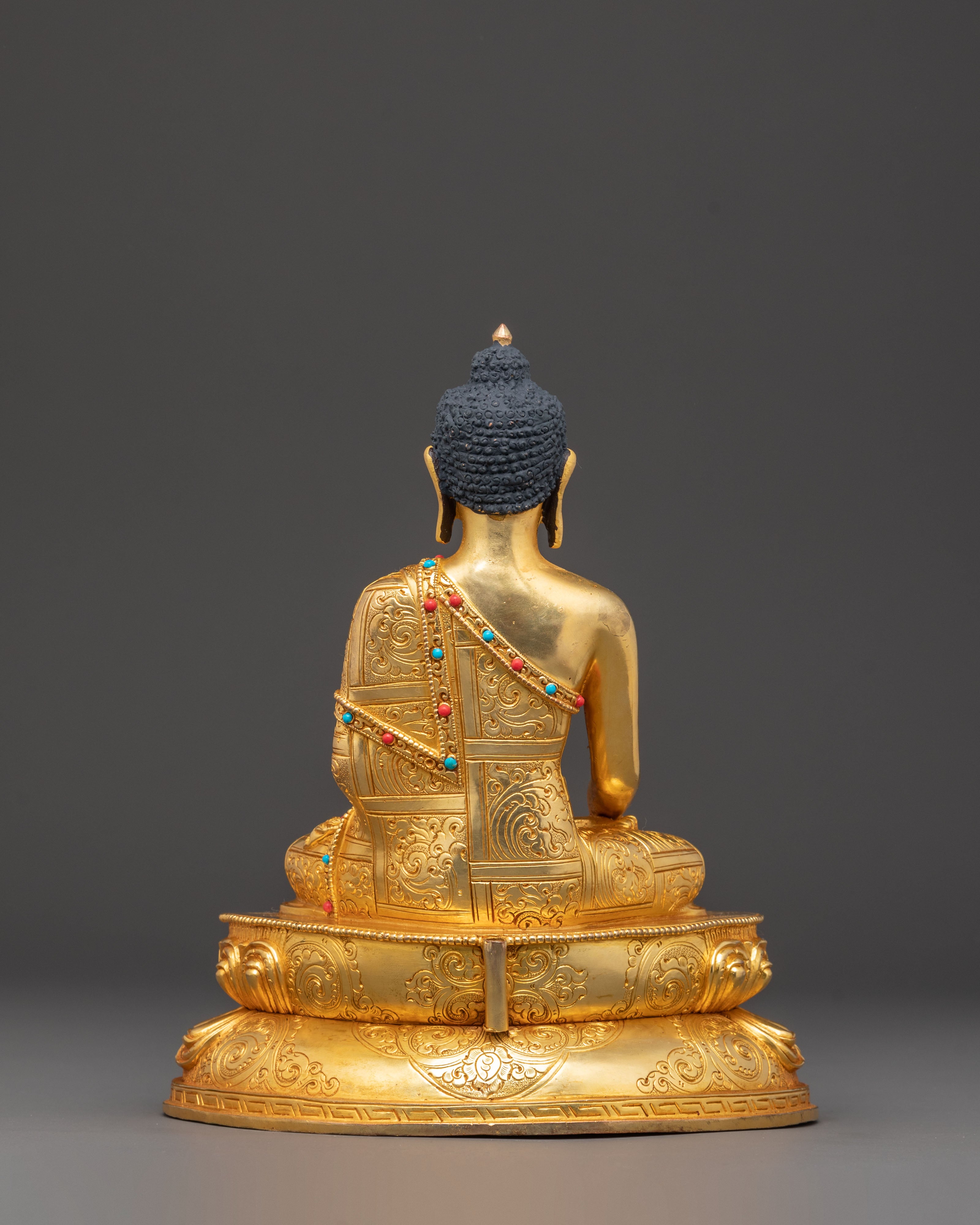 Handcrafted Golden Statue Set of Five Dhyani Buddhas