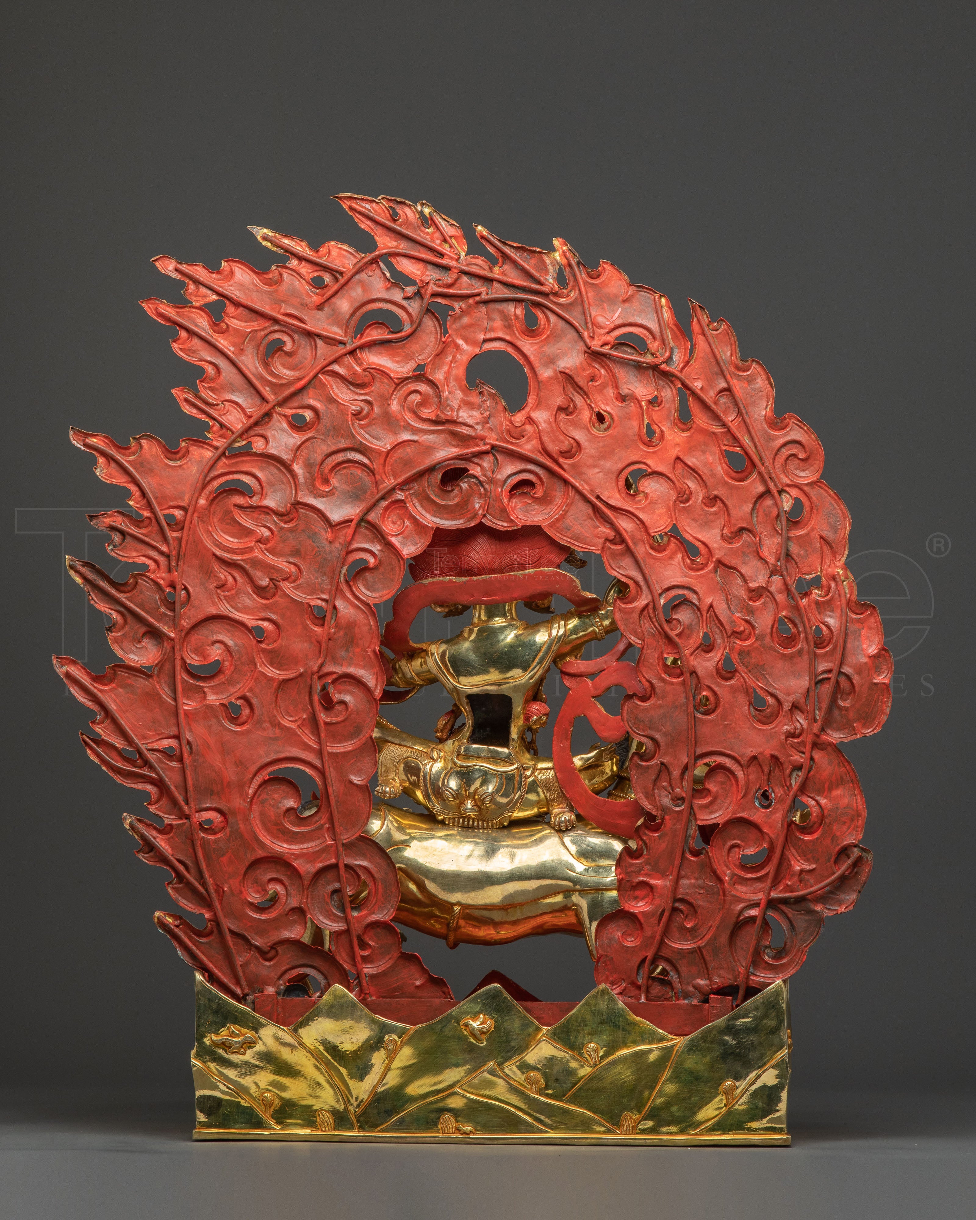 Palden Lhamo Wrathful Protector Statue: Fierce Protector Goddess