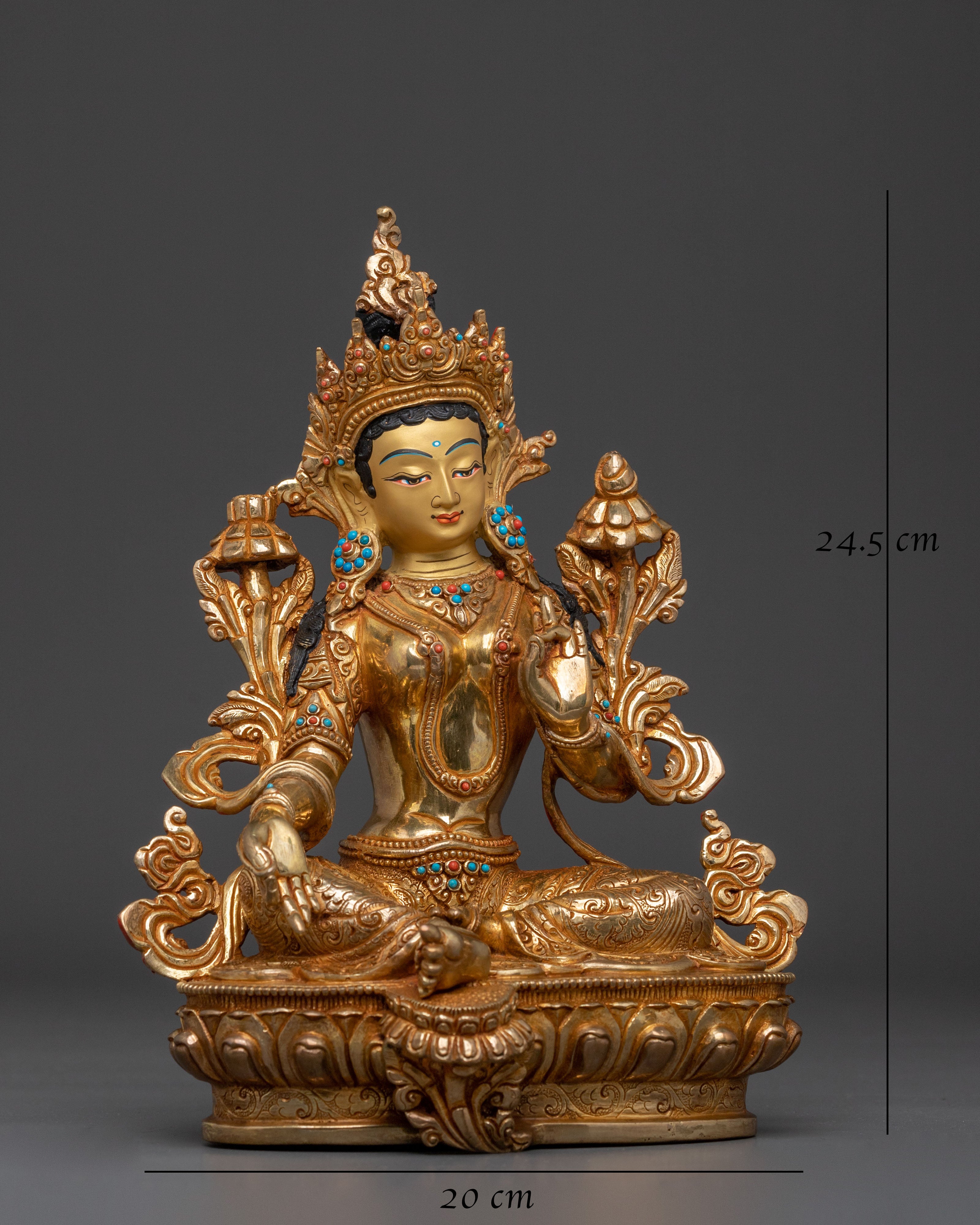 Green Tara Figurine | Goddess of Compassion