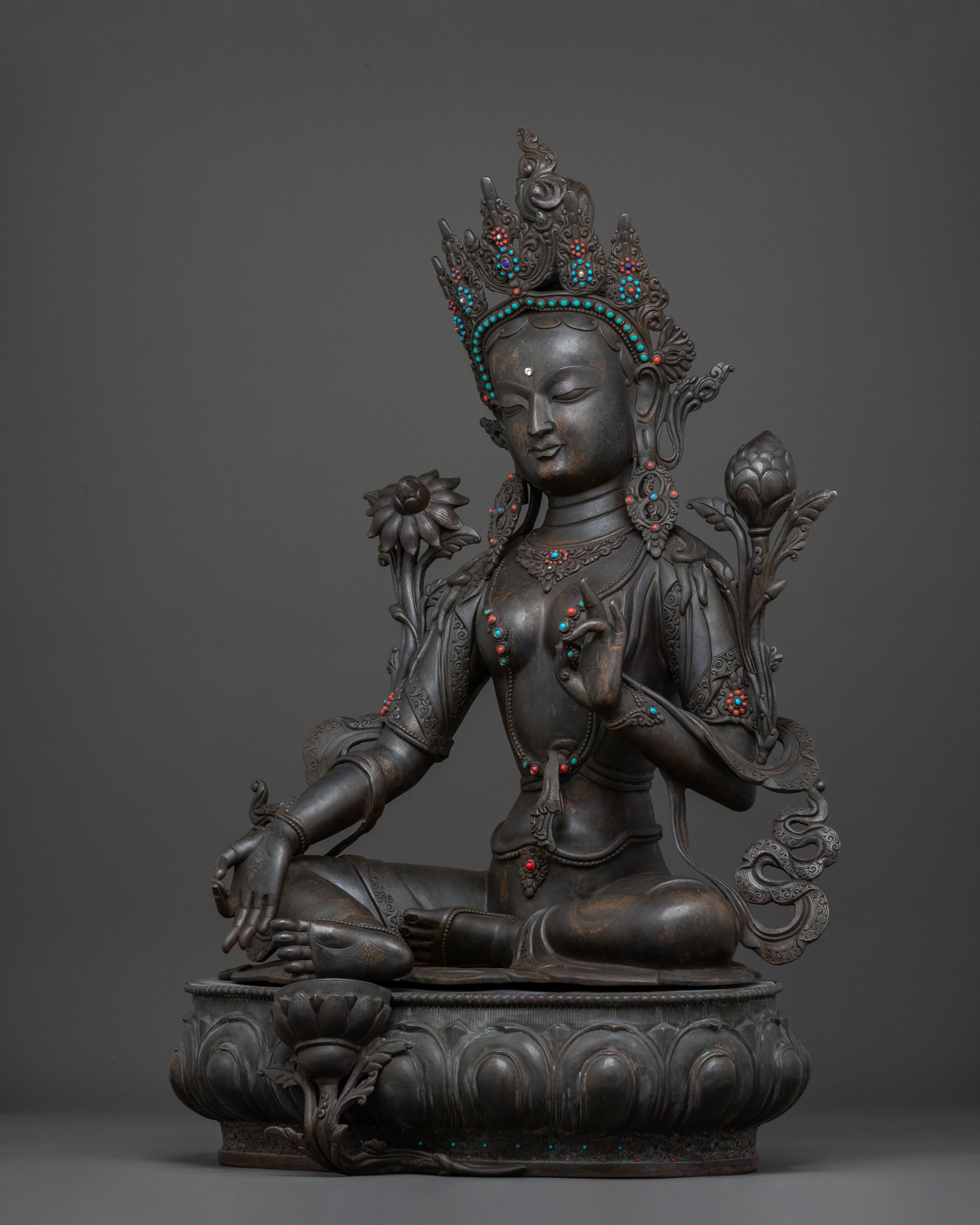 Green Tara Statue | Mother of All Buddhas