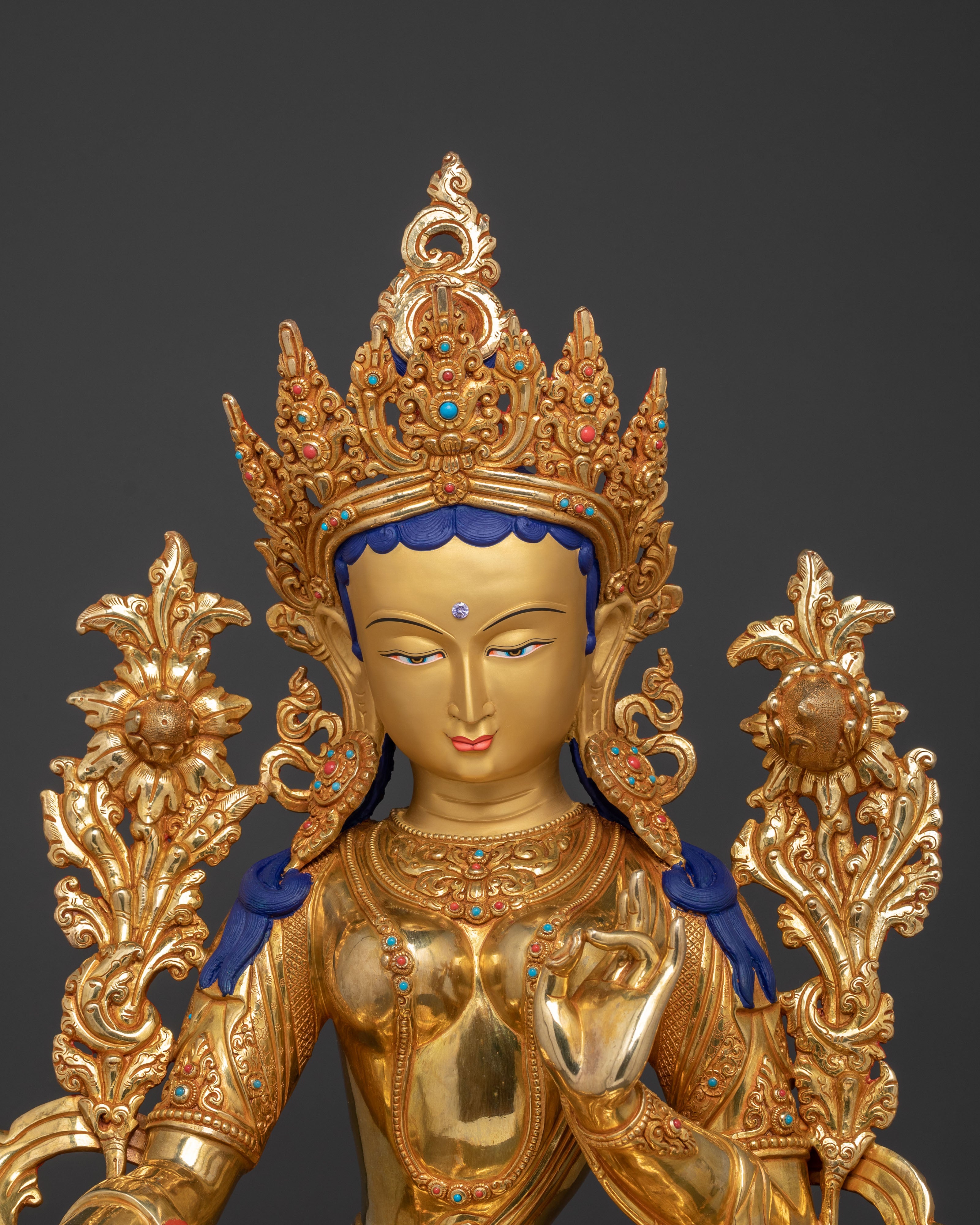 Guardian Green Tara Statue | Handcrafted Elegance