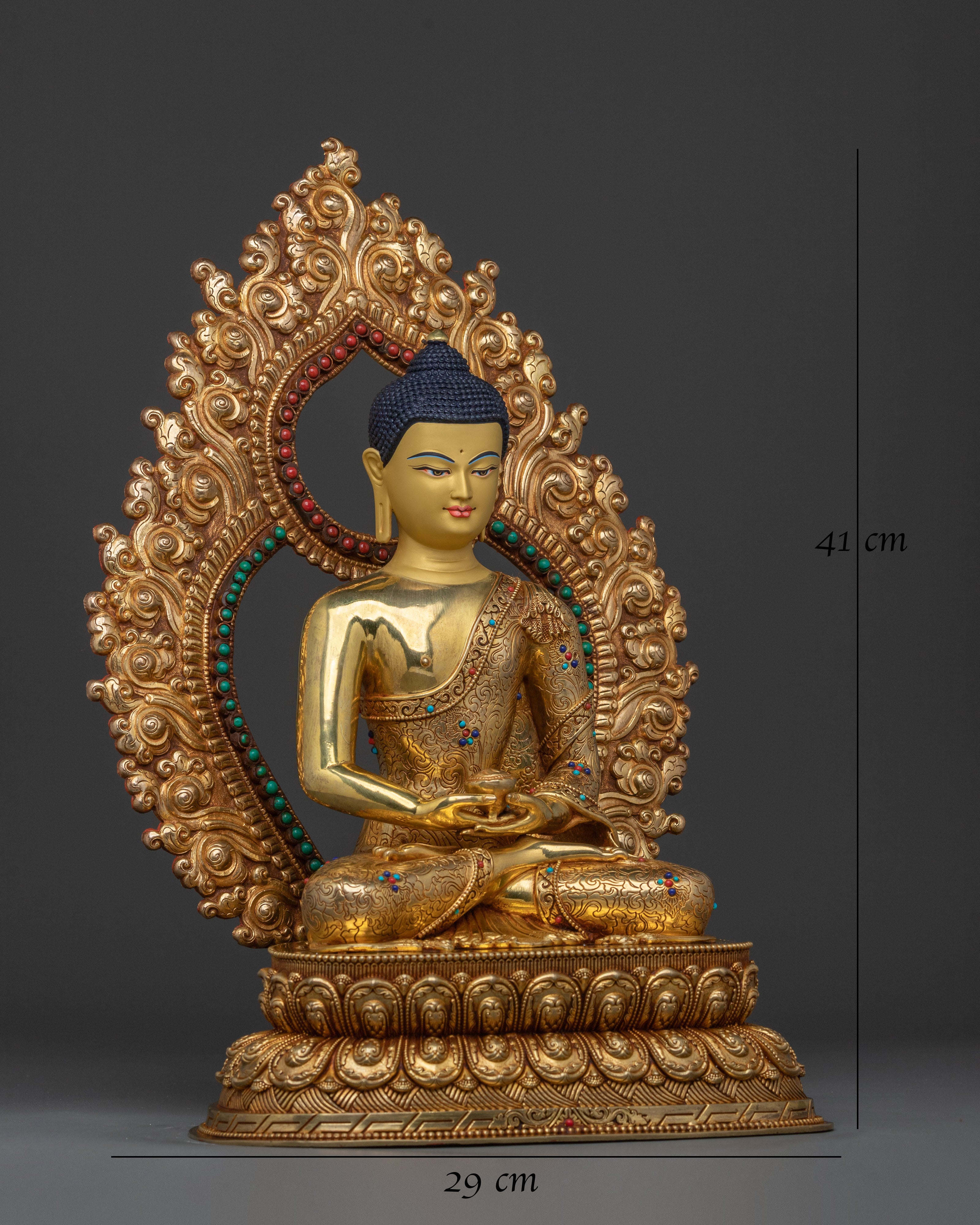 Amitabha Buddha Golden Statue | Buddhist Home Decor