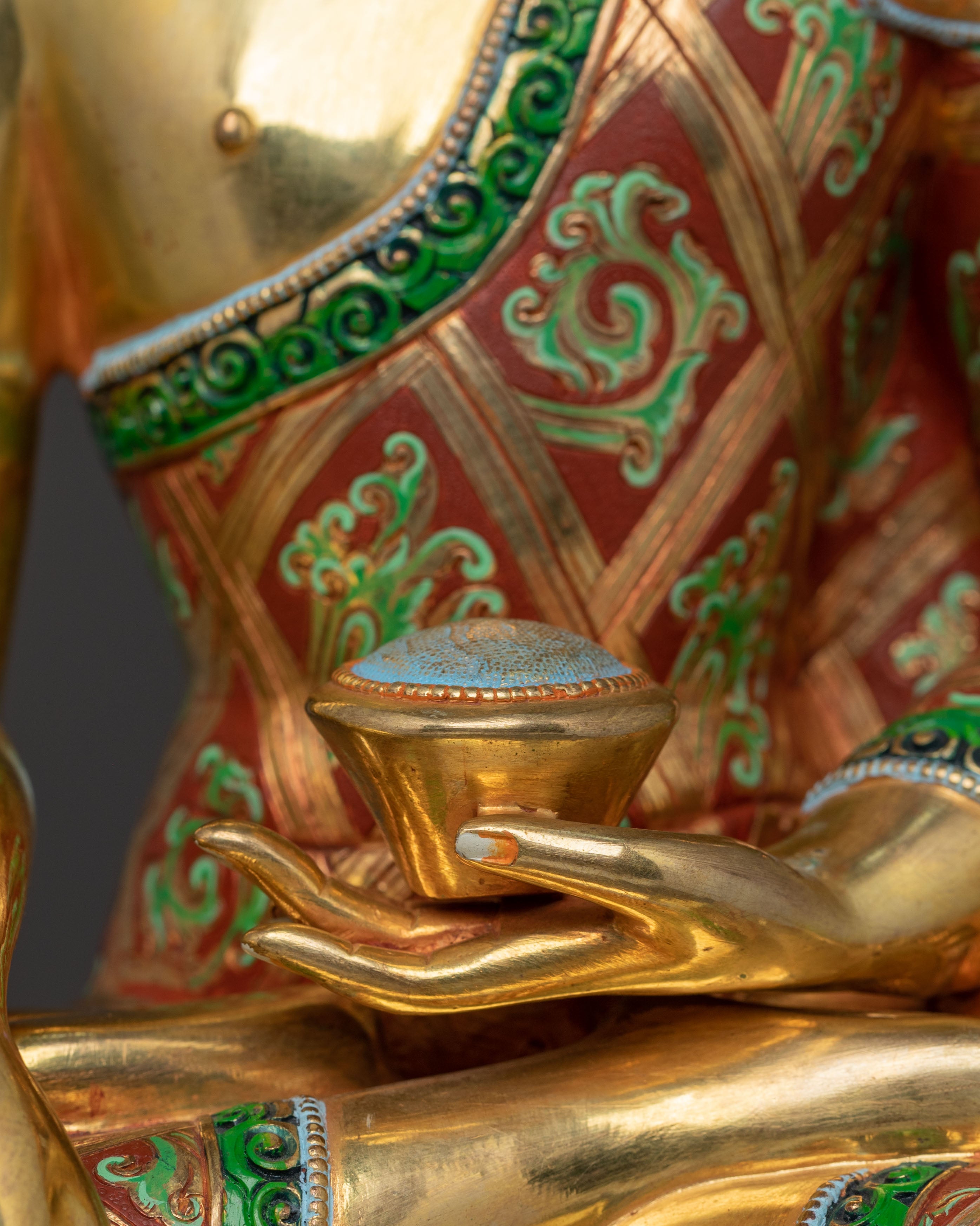 Shakyamuni Buddha 24k Gold Gilded Enlightenment Icon