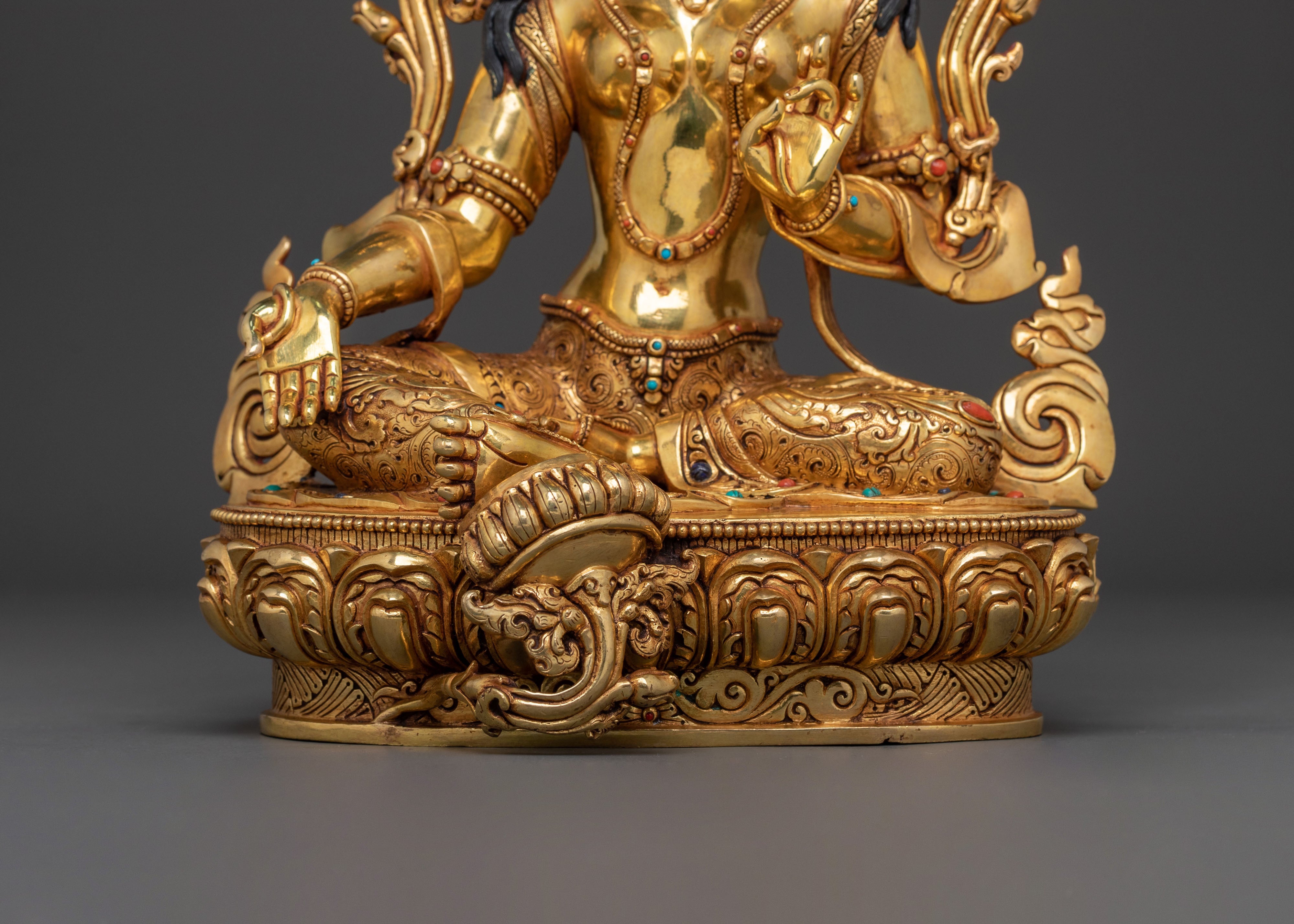 Green Tara Statue for Spiritual Decor | Goddess of Compassion