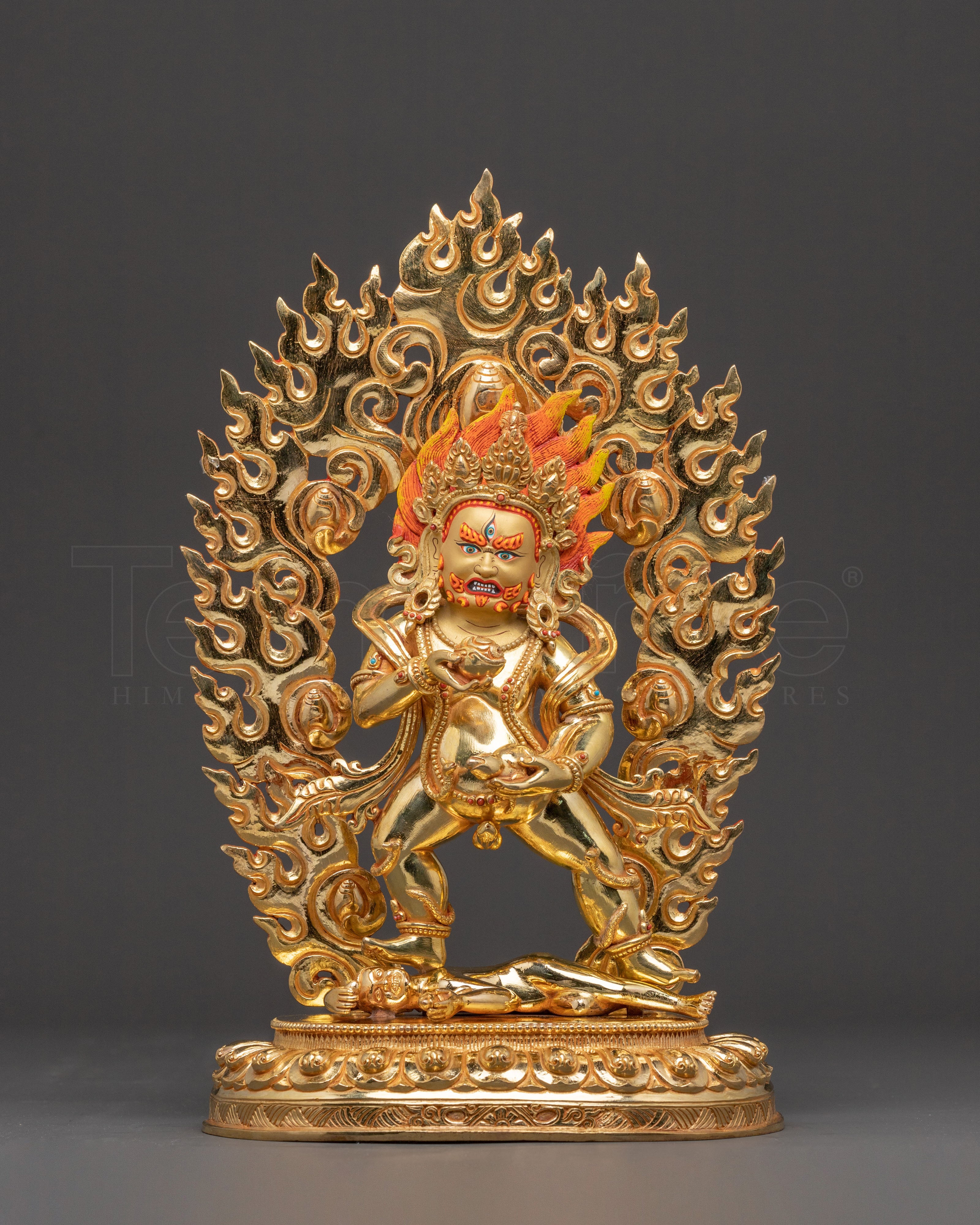 Black Dzambhala Buddhist Statue