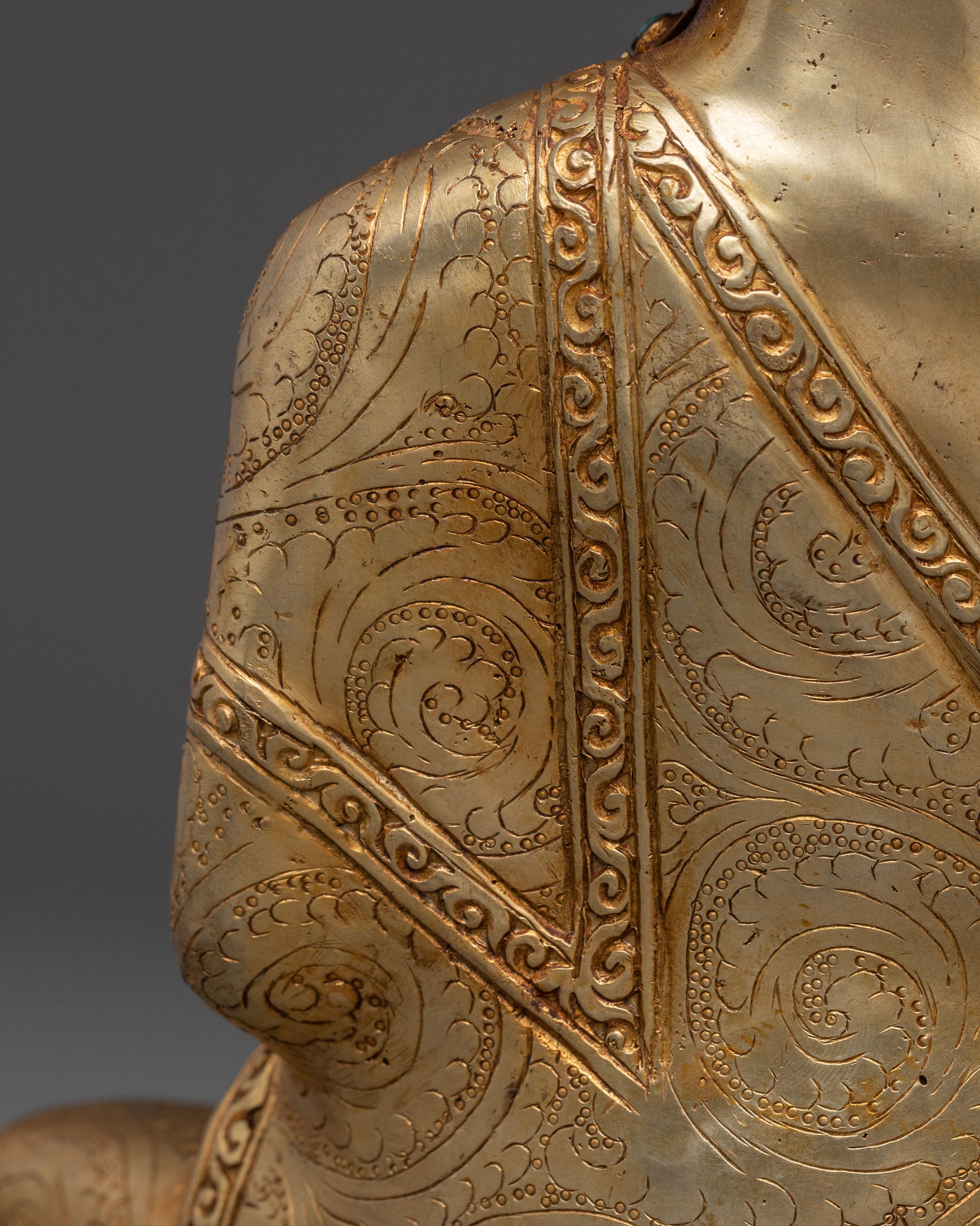 Medicine Buddha Acrylic Painted Statue | Buddhist Decor