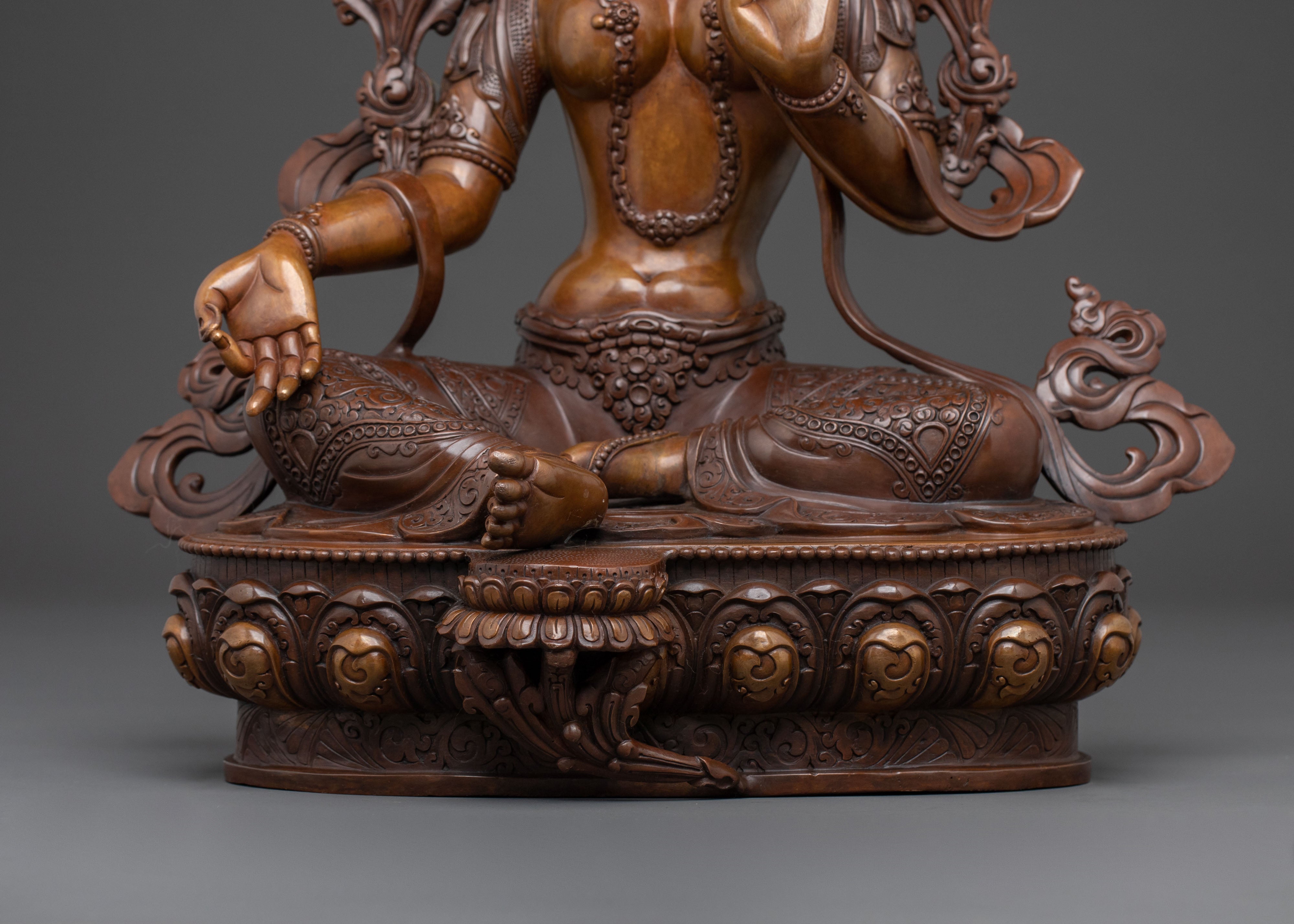 Green Tara Swift Blessing Statue | Goddess of Compassion & Protection