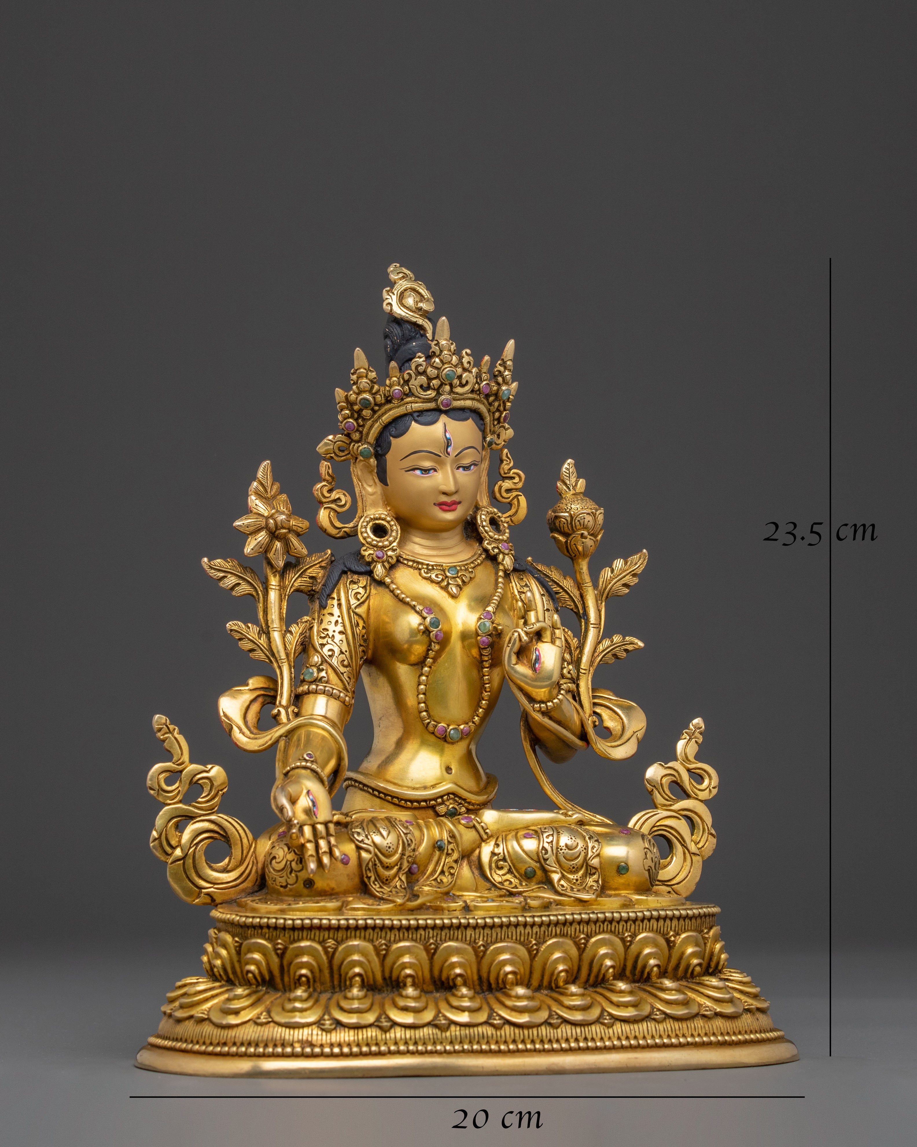 Handcrafted White Tara Statue | Sacred Buddhist Idol