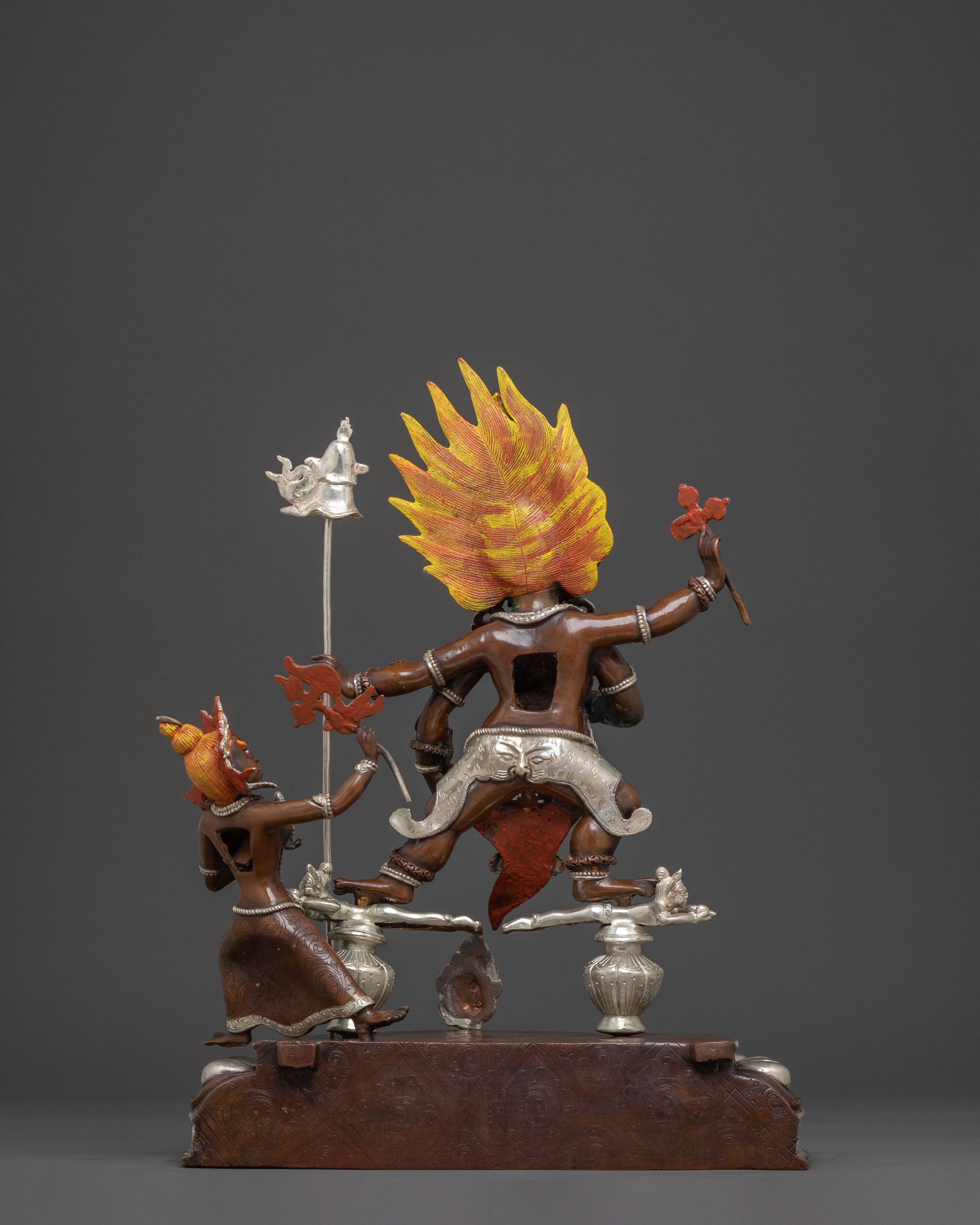 Black Dzambhala Copper Statue: Eliminate Poverty