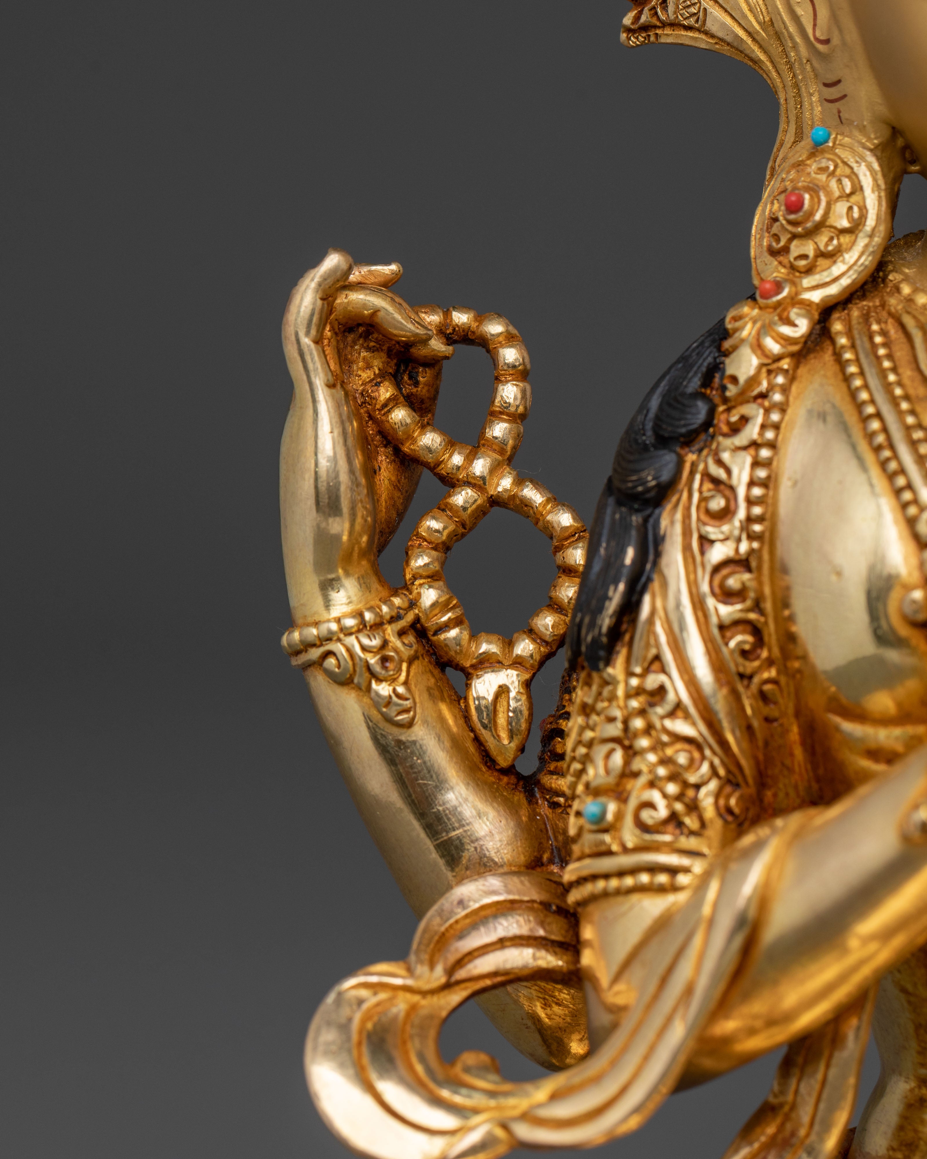 Chenrezig Statue | 24k Gold Gilded Bodhisattva