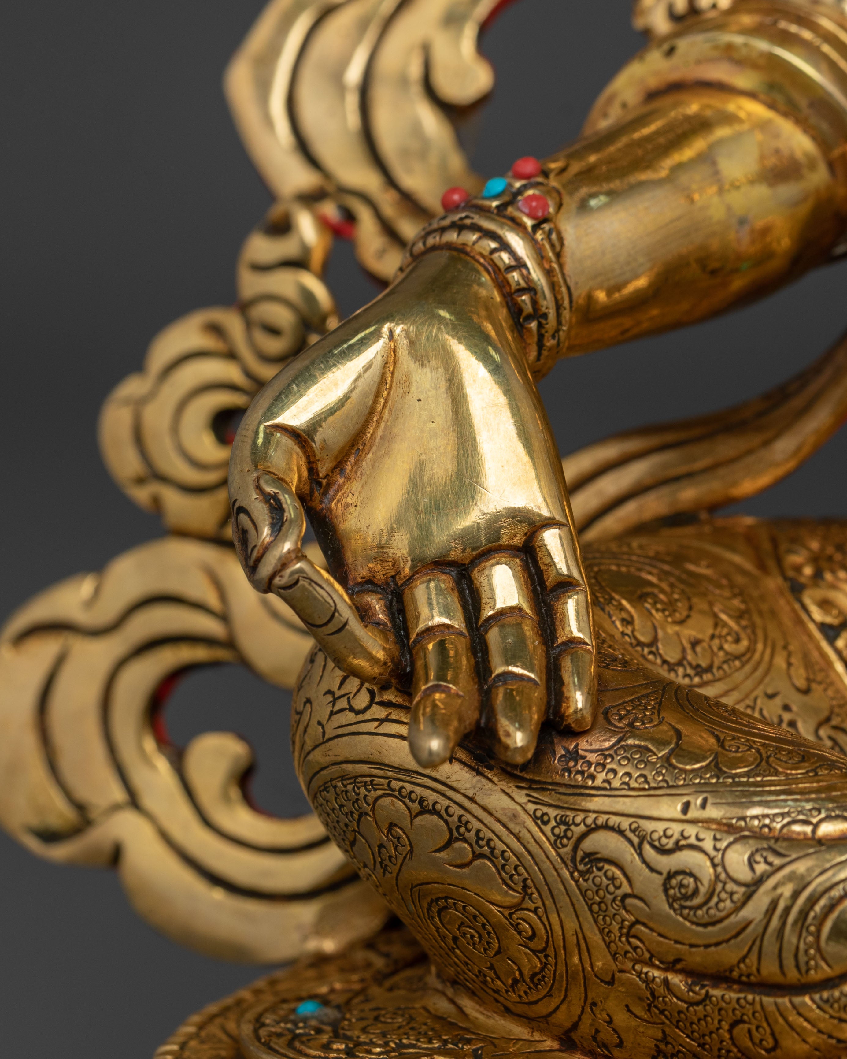 Sacred Traditional Green Tara Statue | Buddhist Goddess