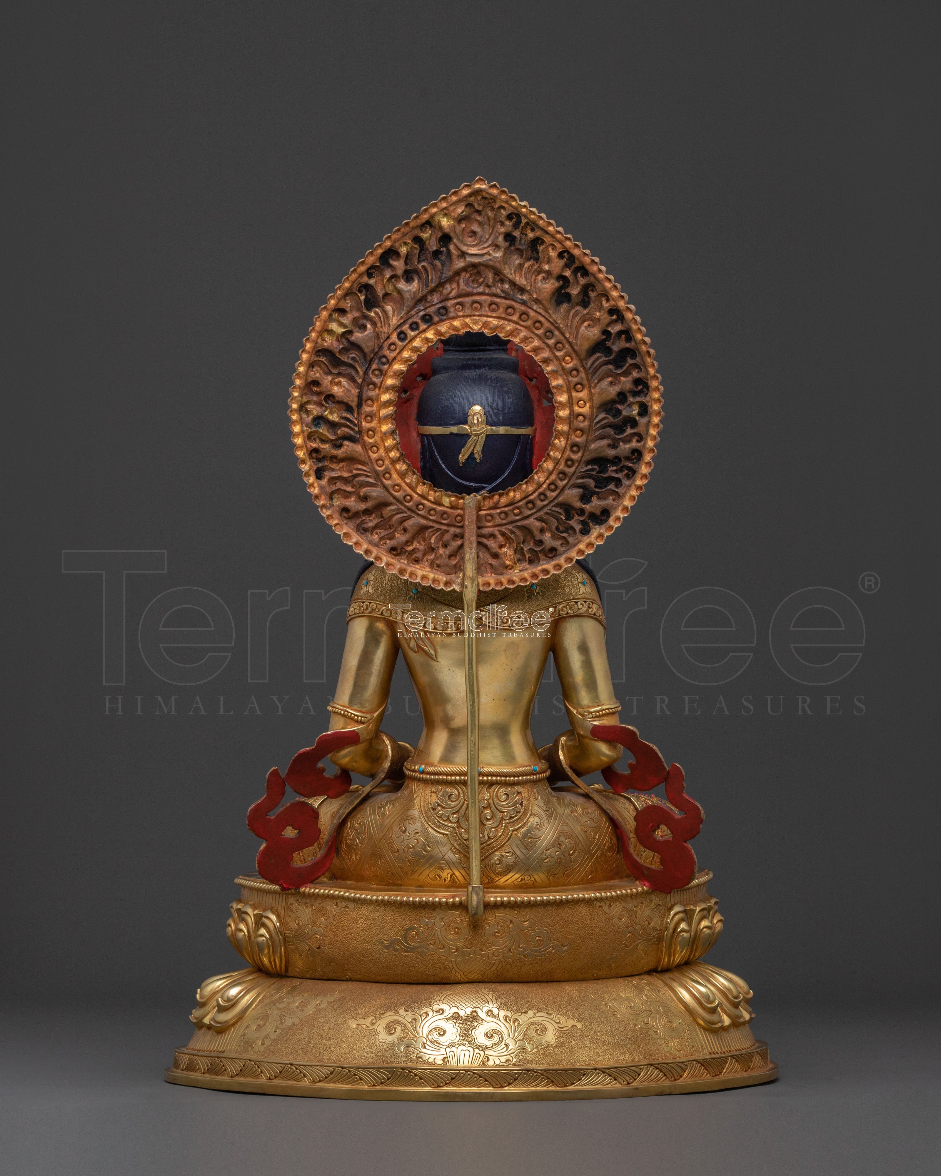 Amitayus Statue | Exquisite 24K Gold Gilded Idol