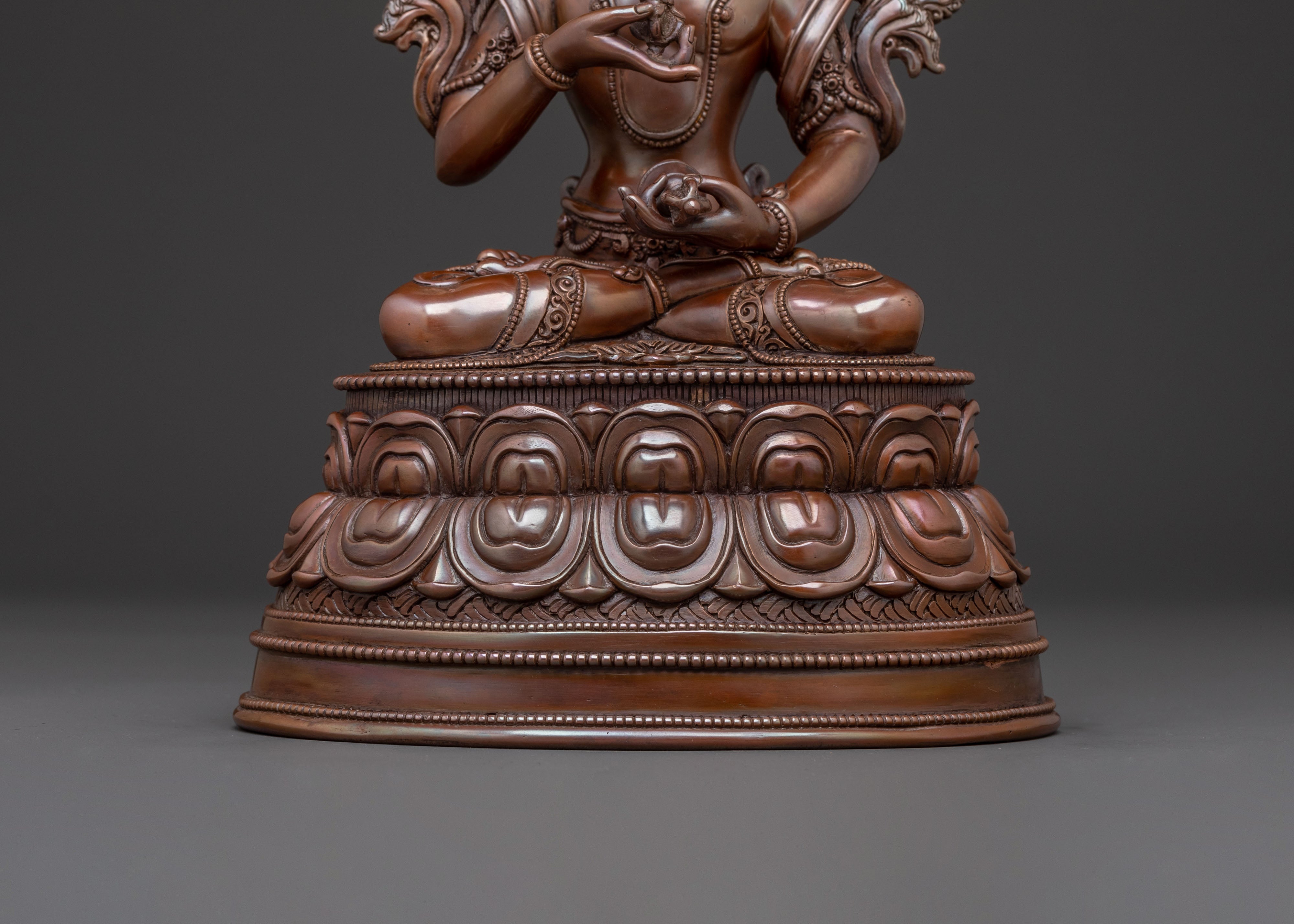 Sacred Vajrasattva Copper Statue | Oxidized Serenity