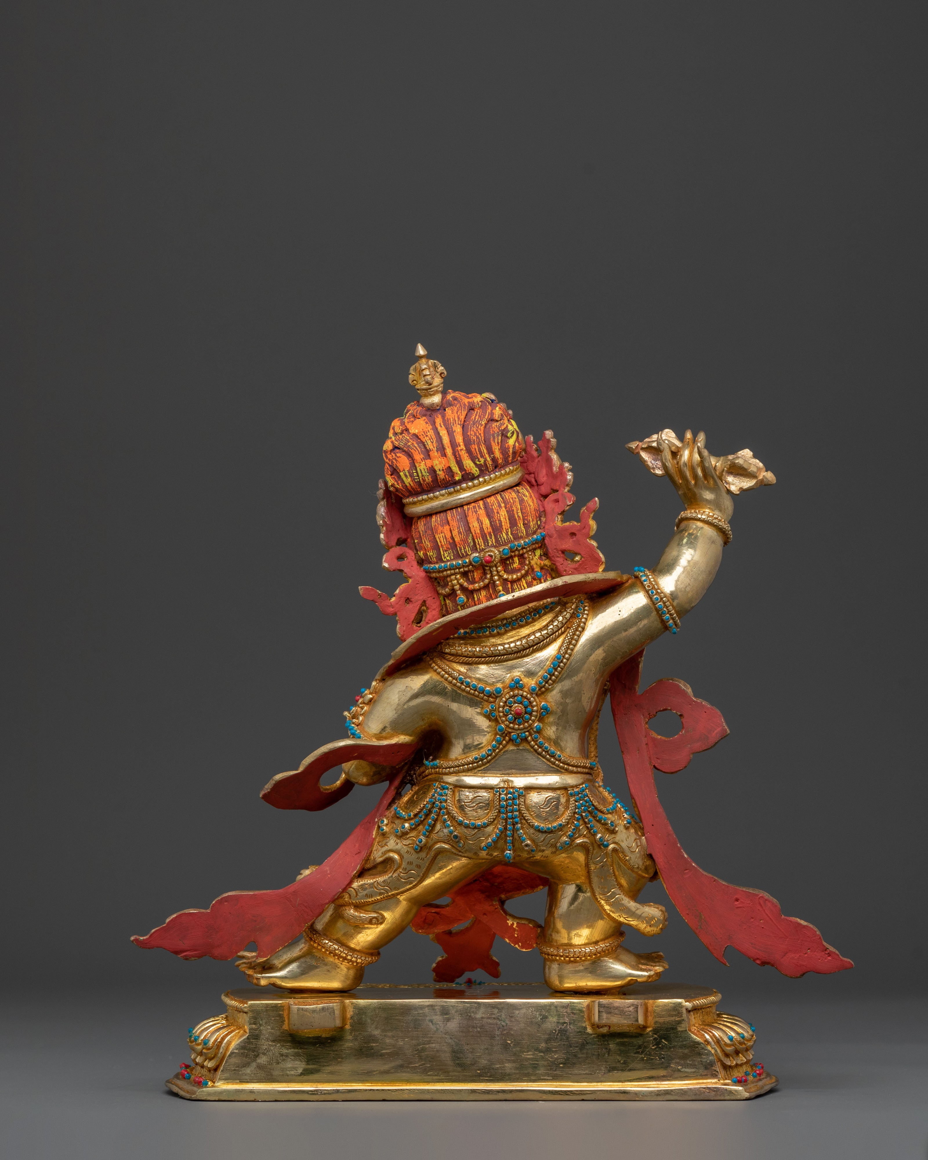 Vajrapani Golden Statue | Indomitable Guardian