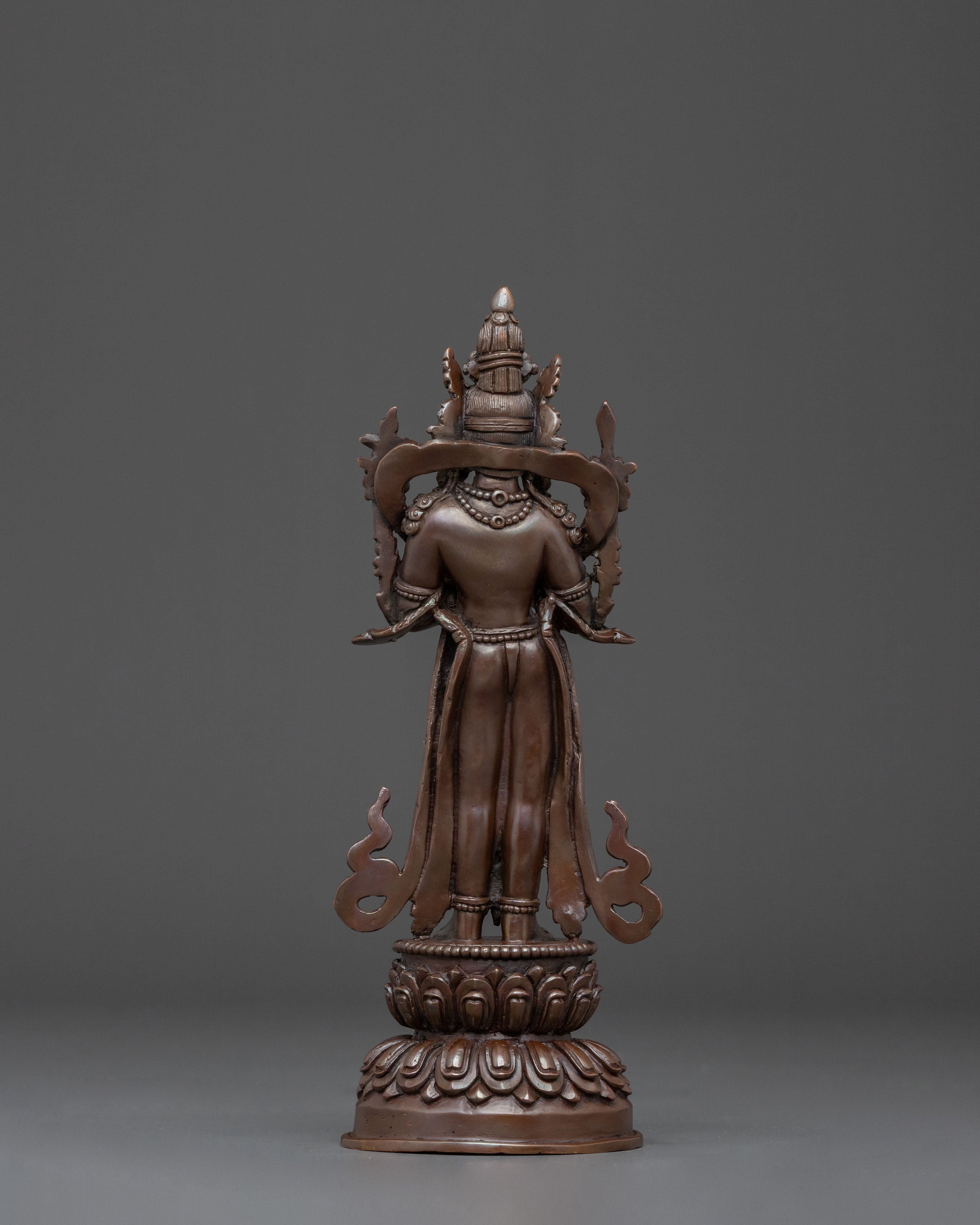 Tikshna Manjushri Sculpture | Oxidized Copper Body