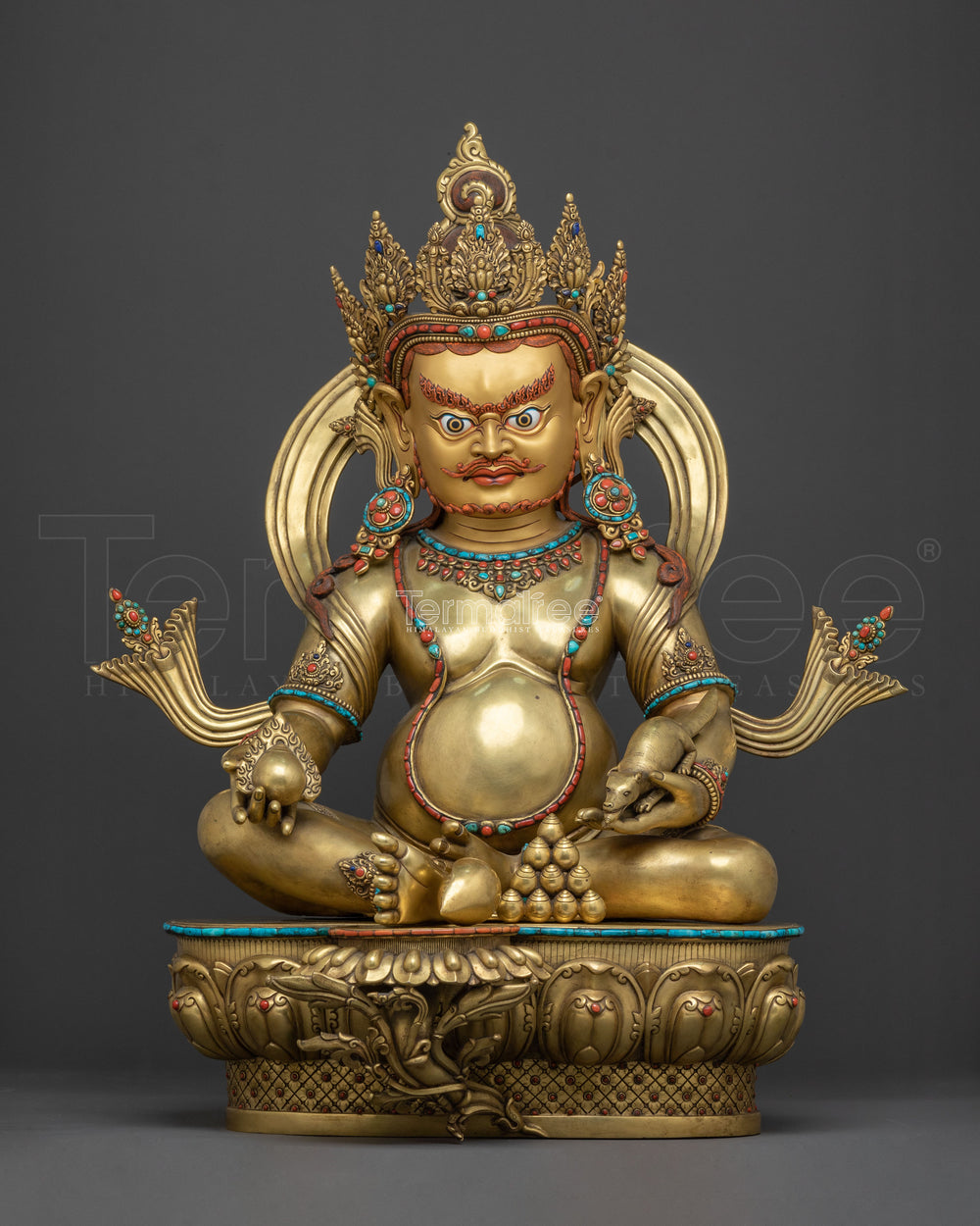 Dzambhala Golden Statue