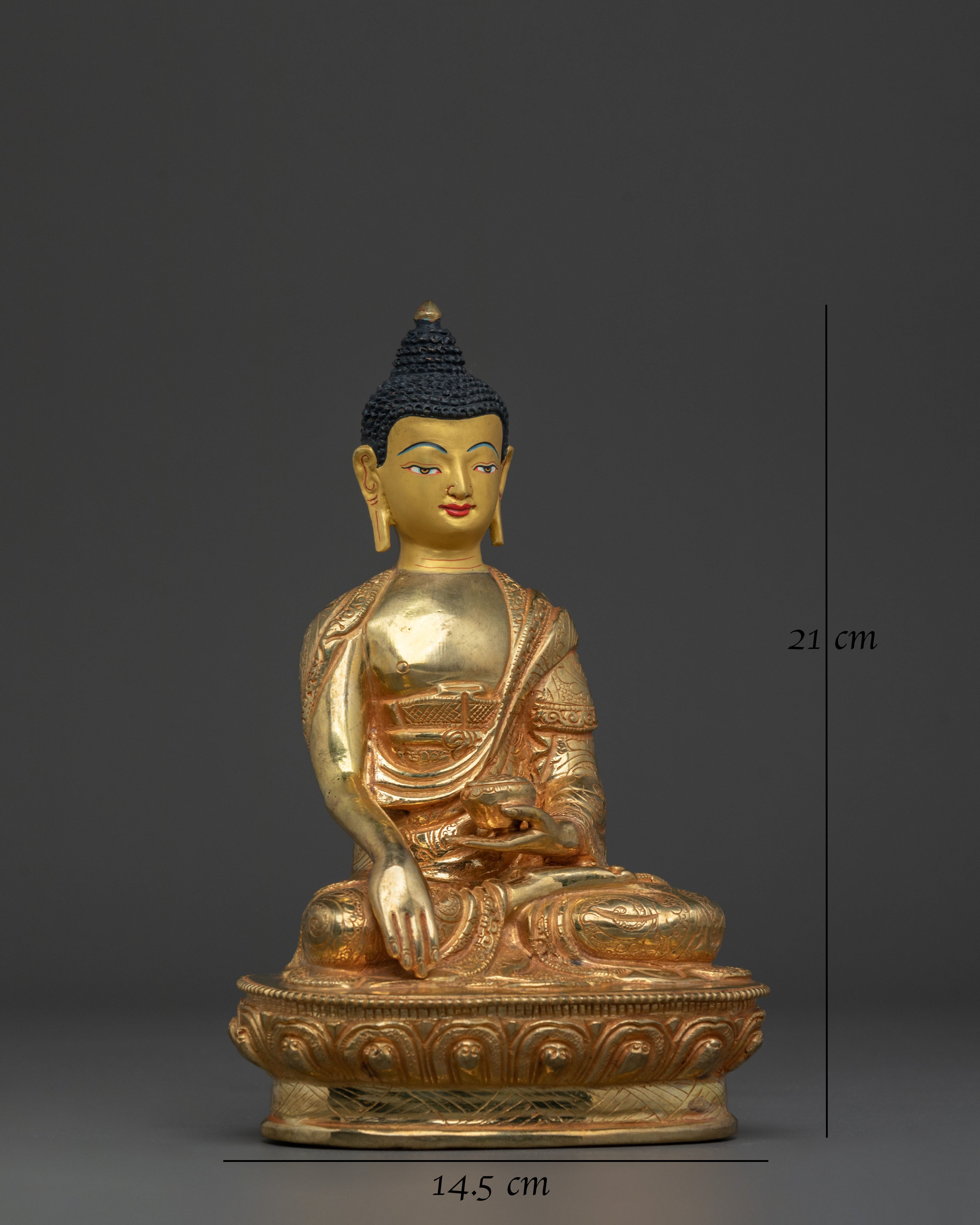 Shakyamuni 24K Gold Buddha Statue | Altar Home Decor