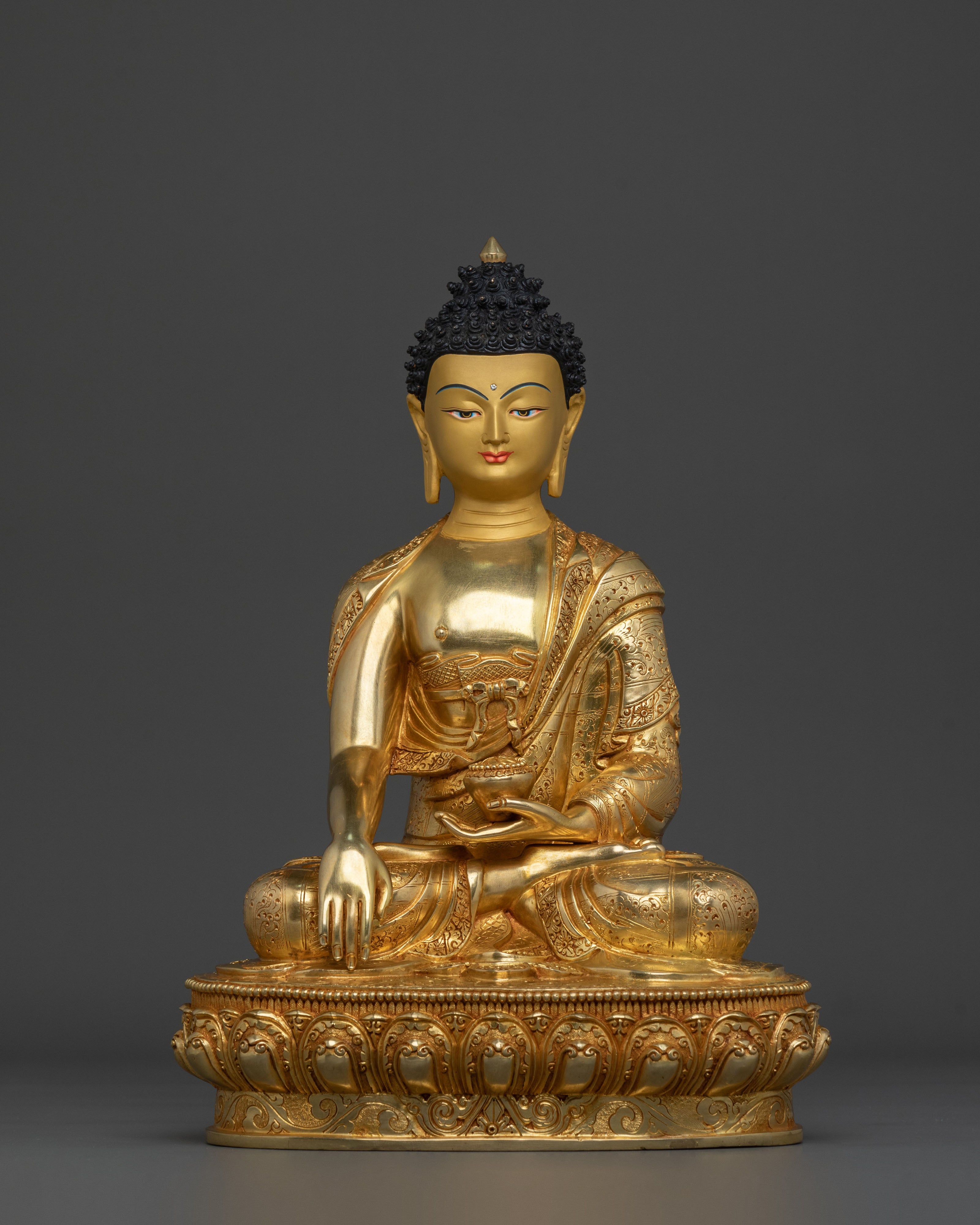 Hand Carved Shakyamuni Buddha Traditional Statue