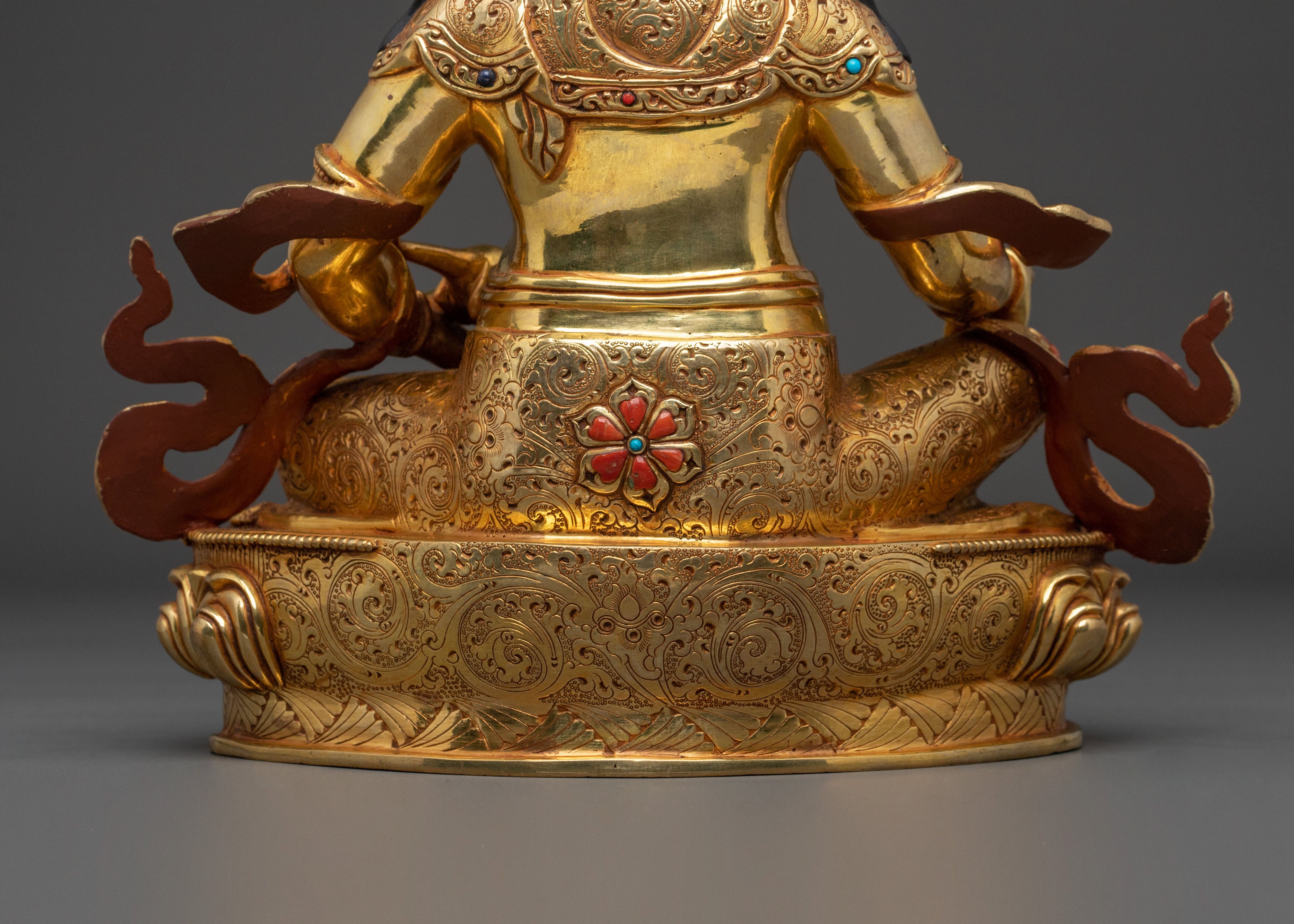Handcrafted Dzambhala Buddhist Statue | 24K Gold Gilded