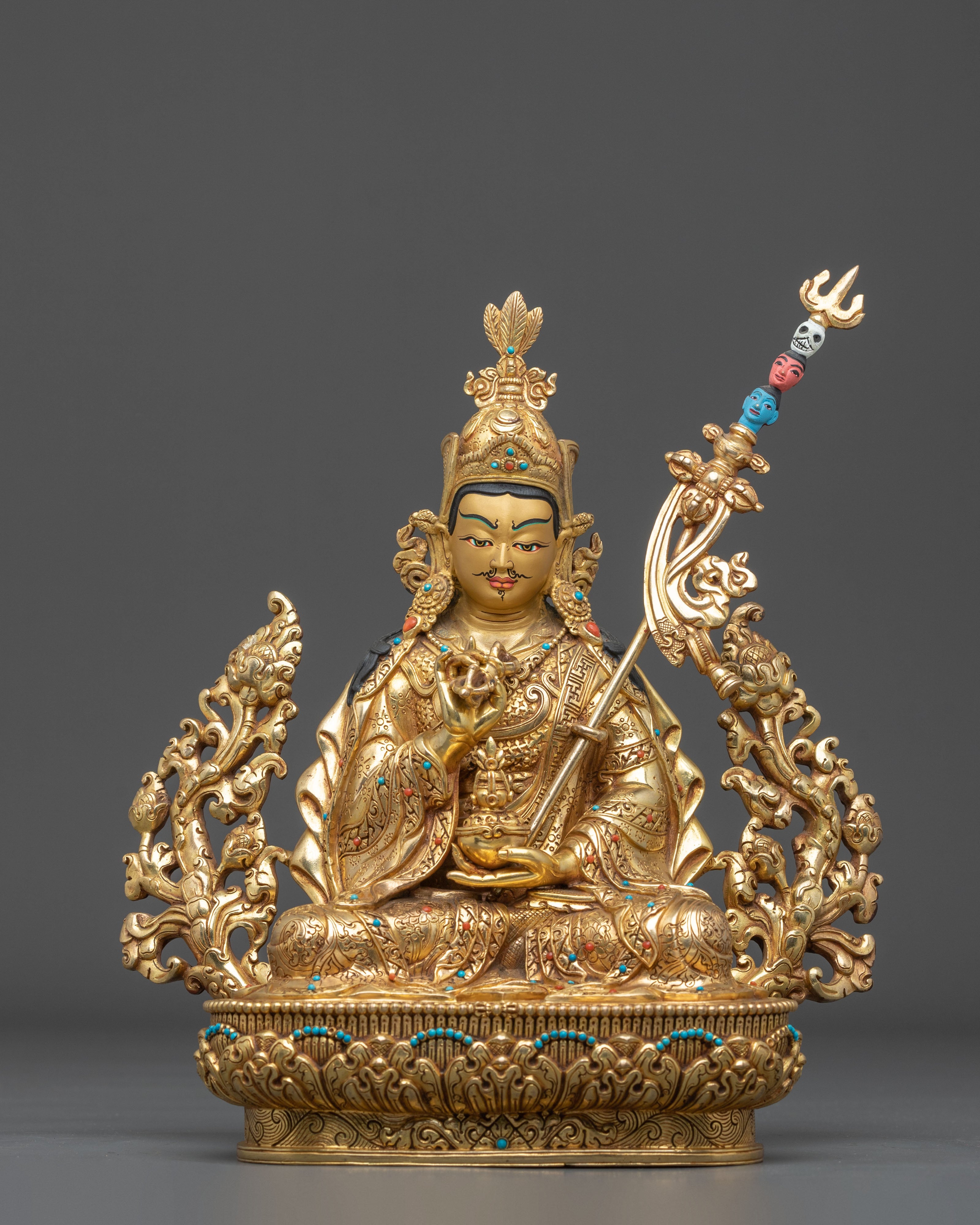 Tsokye Dorje Buddhist Statue | 24K Gold Gilded Copper Sculpture