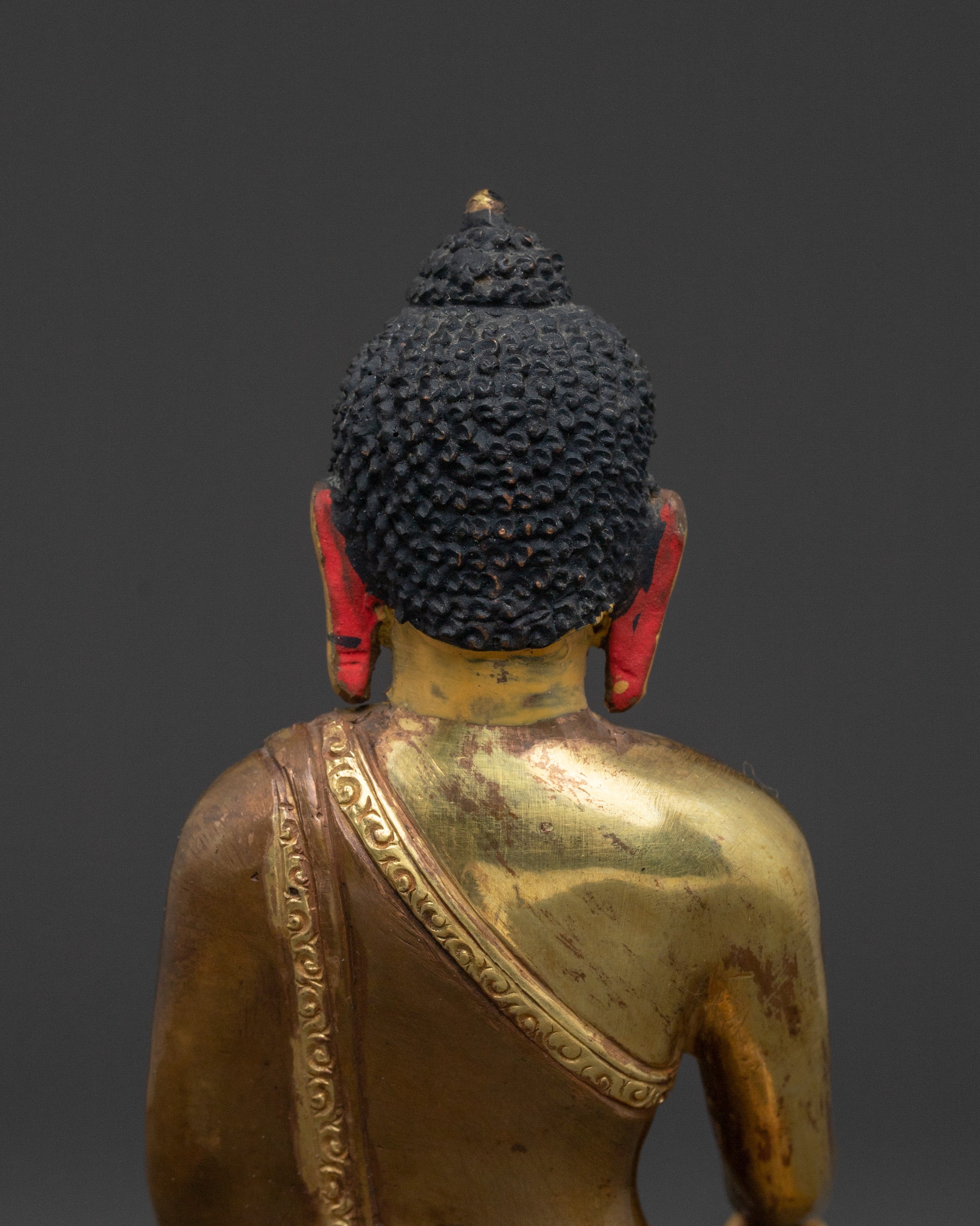 Divine Shakyamuni Buddha Statue: Half Gold Home Decor