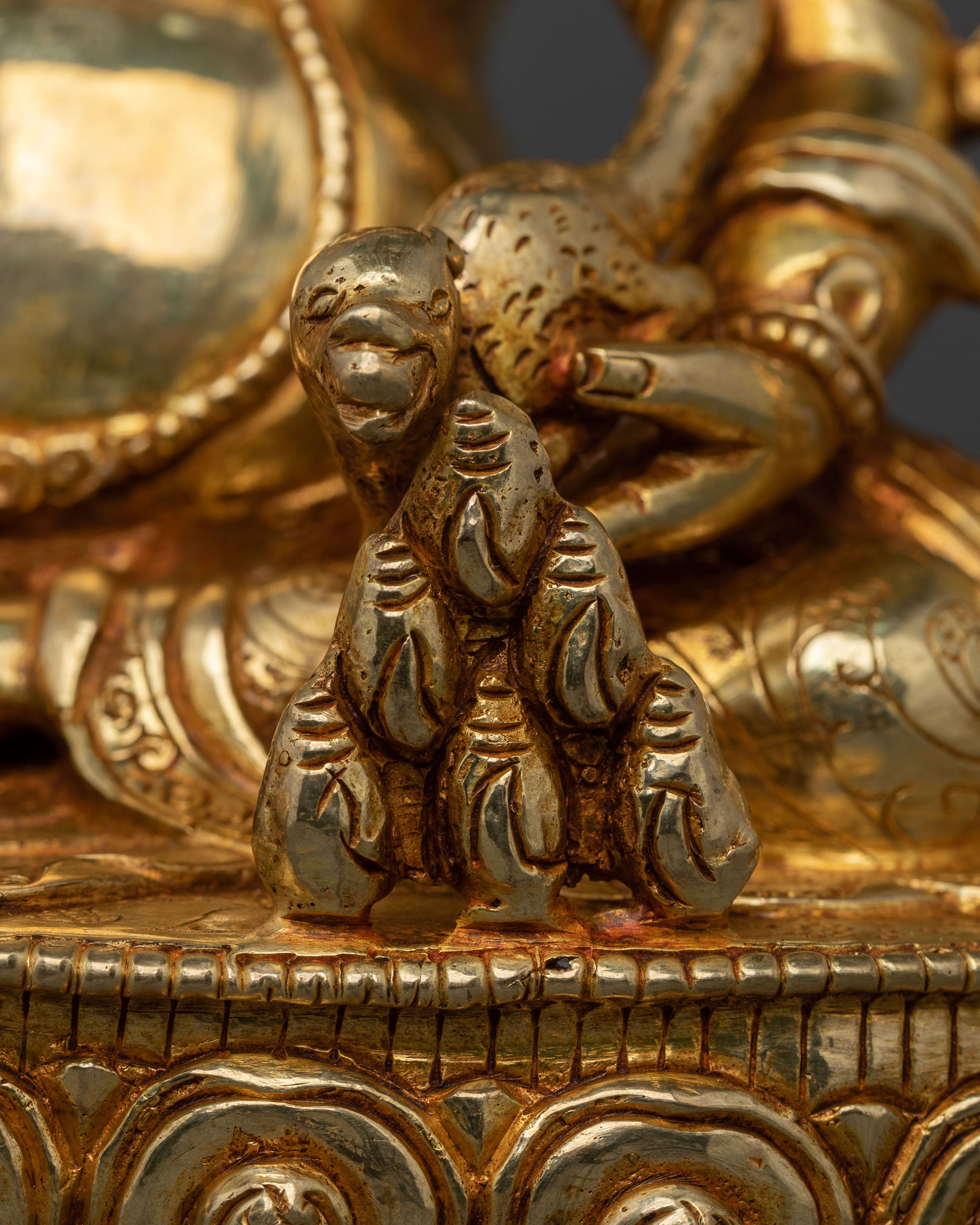 Dzambhala the God of Wealth | 24K Gold Gilded Statue
