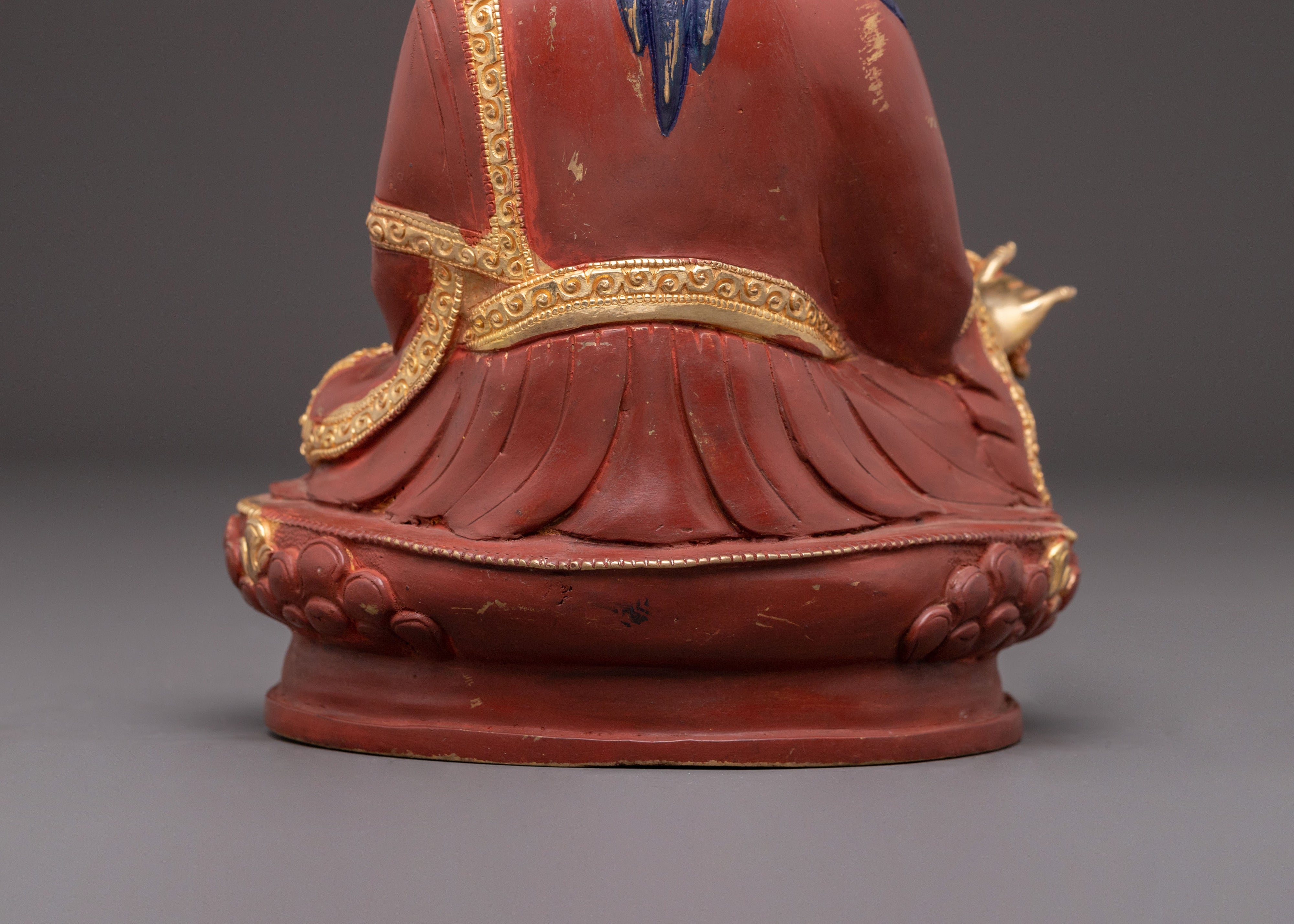Handcrafted Guru Rinpoche Copper Sculpture | Spiritual Statue