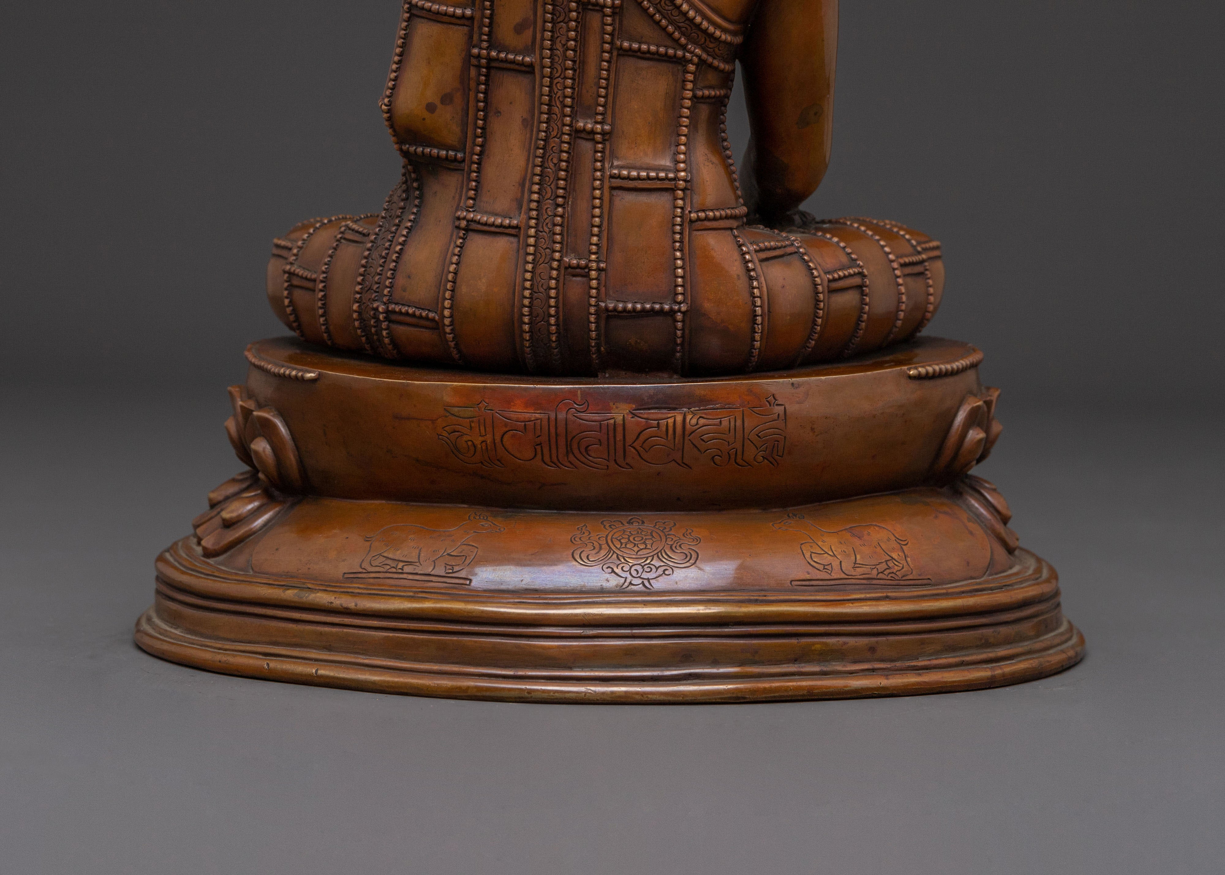 Shakyamuni Buddha Statue with Crown | Meditation Figure