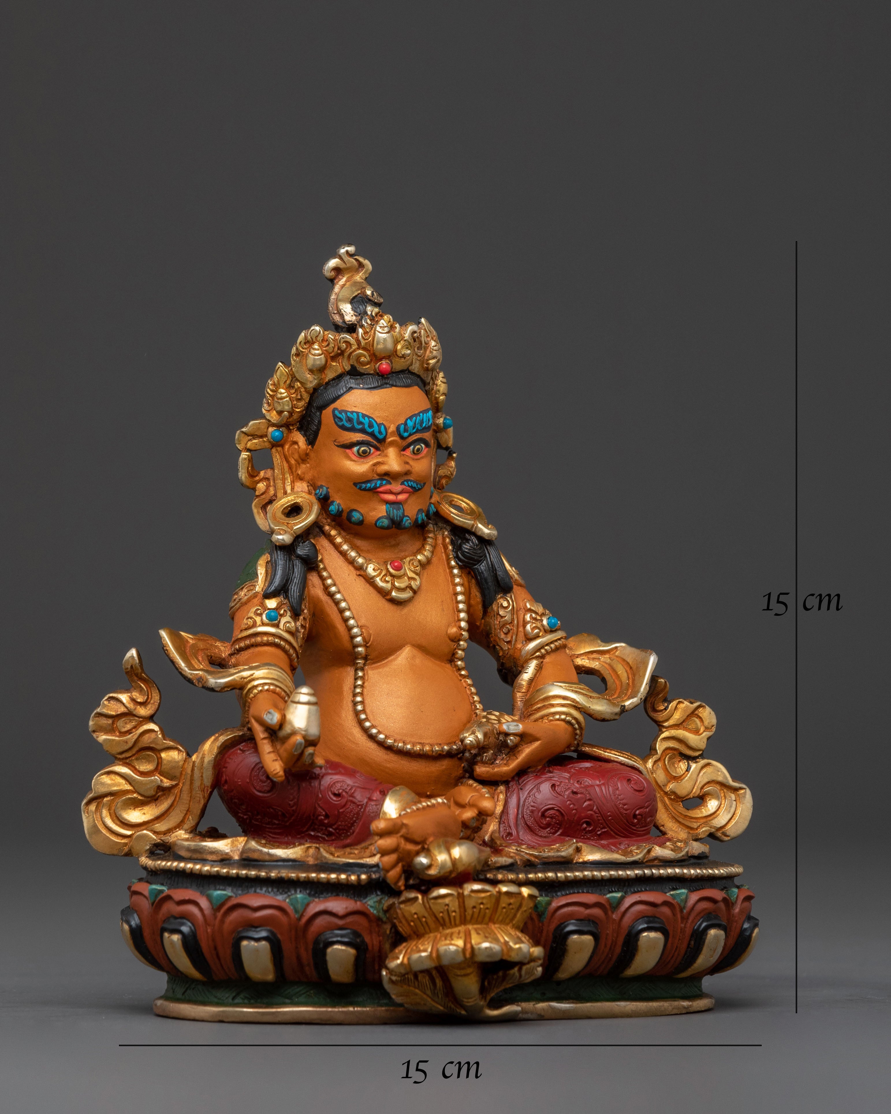 Dzambhala Spiritual Statue for Good Fortune