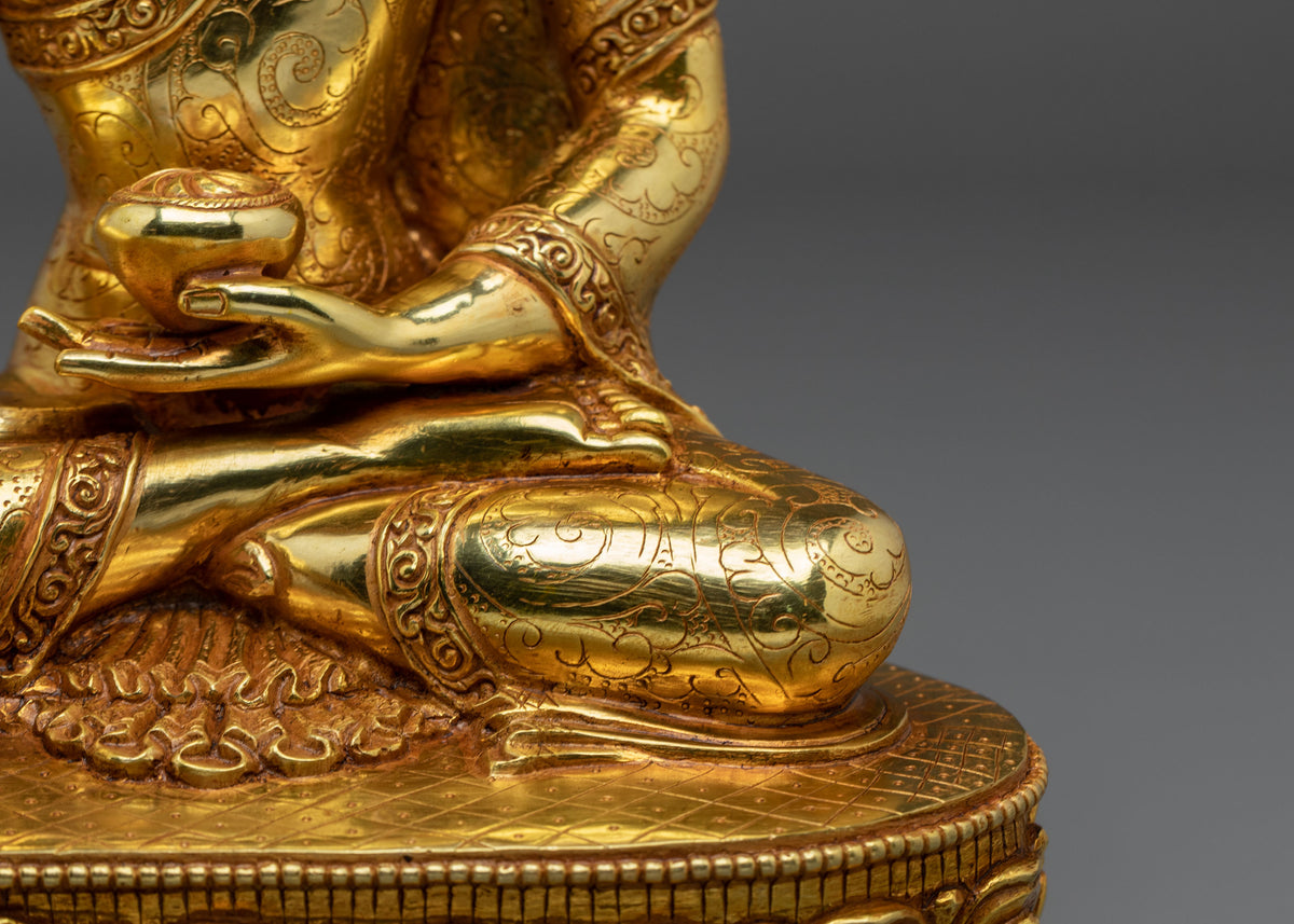 Shakyamuni Buddha Copper Statue | Hand-Carved Buddhist Figurine