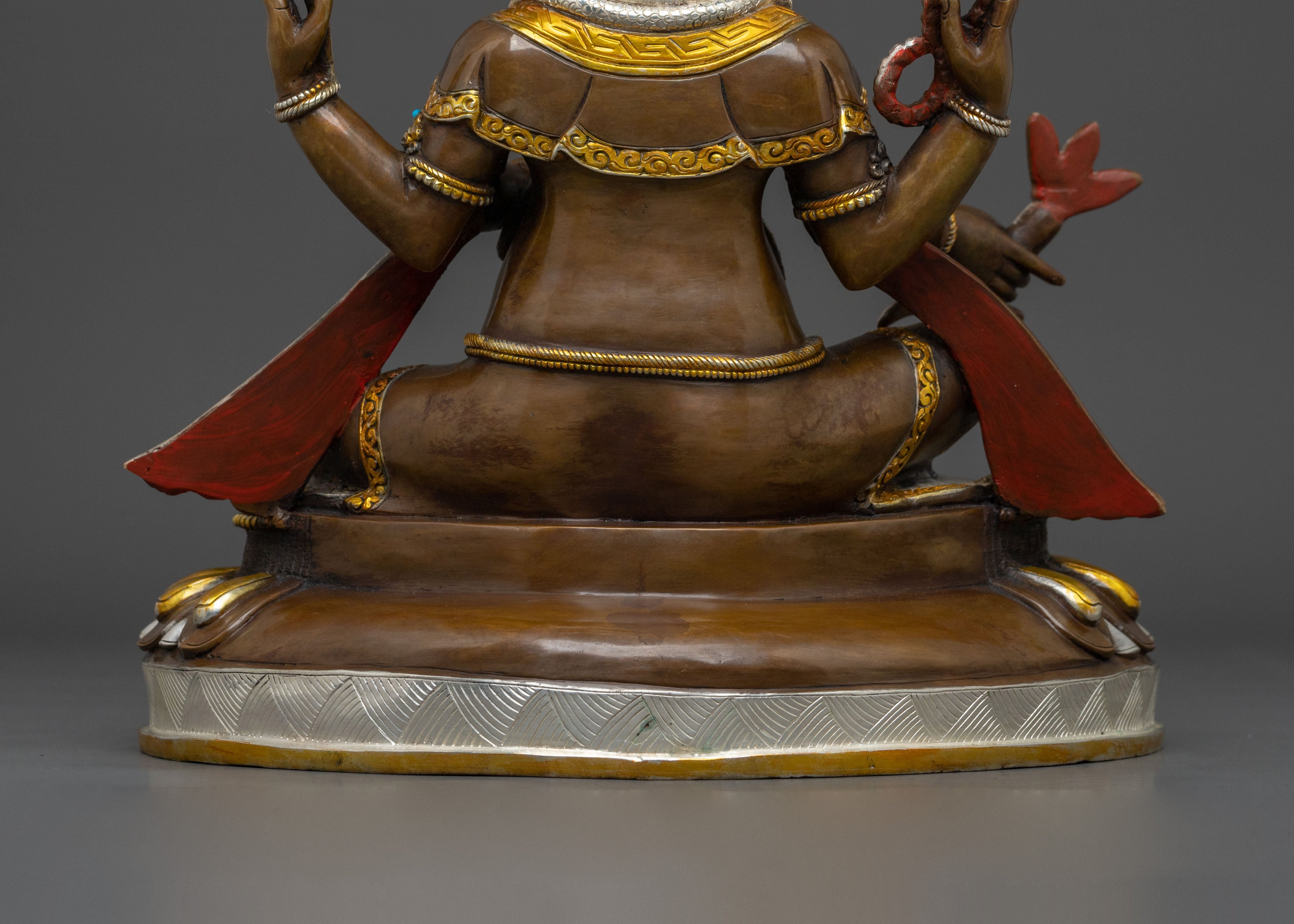 24K Gold Gilded Ganesh Statue | Remover of Obstacles