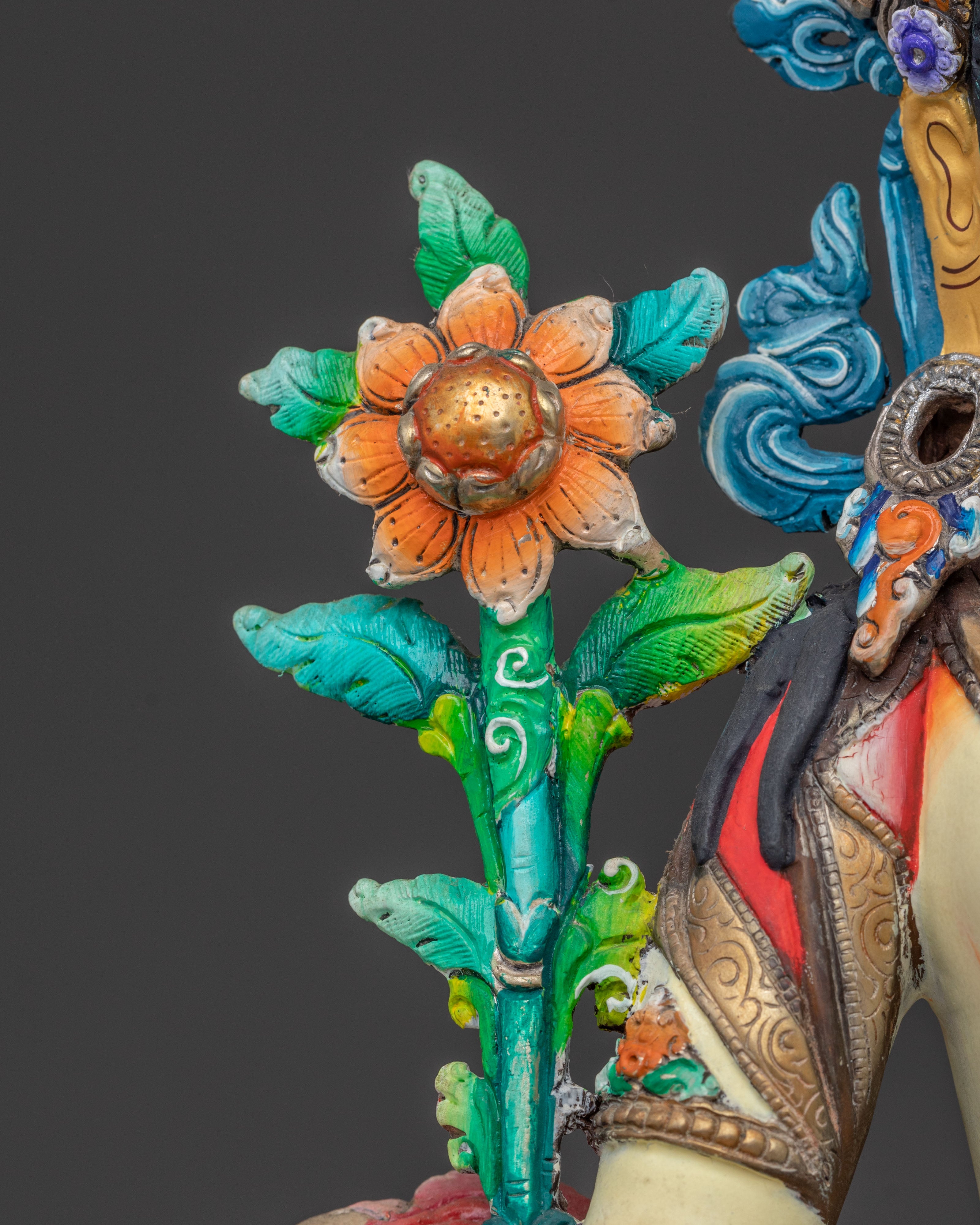 Healing Grace White Tara Statue – Gilded Copper Serenity