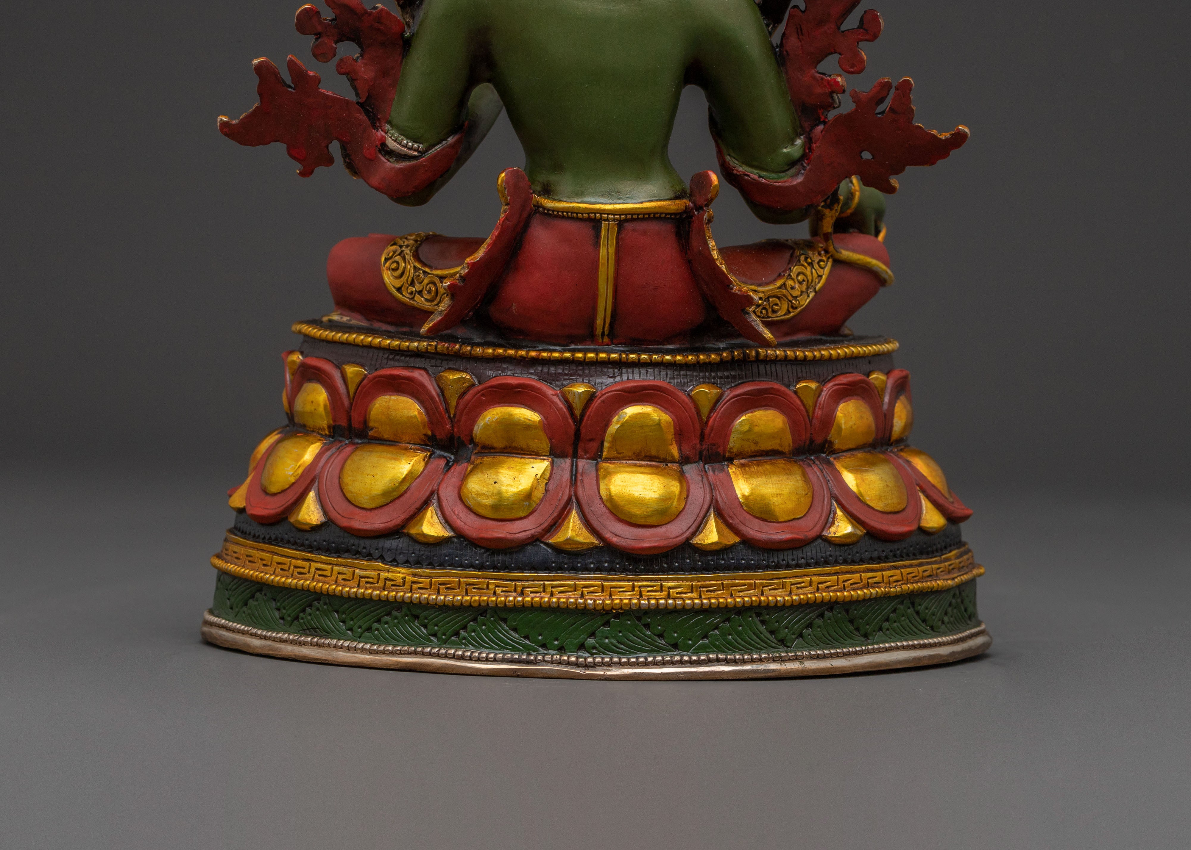 Green Tara Handcrafted Sacred Statue | Goddess of Compassion
