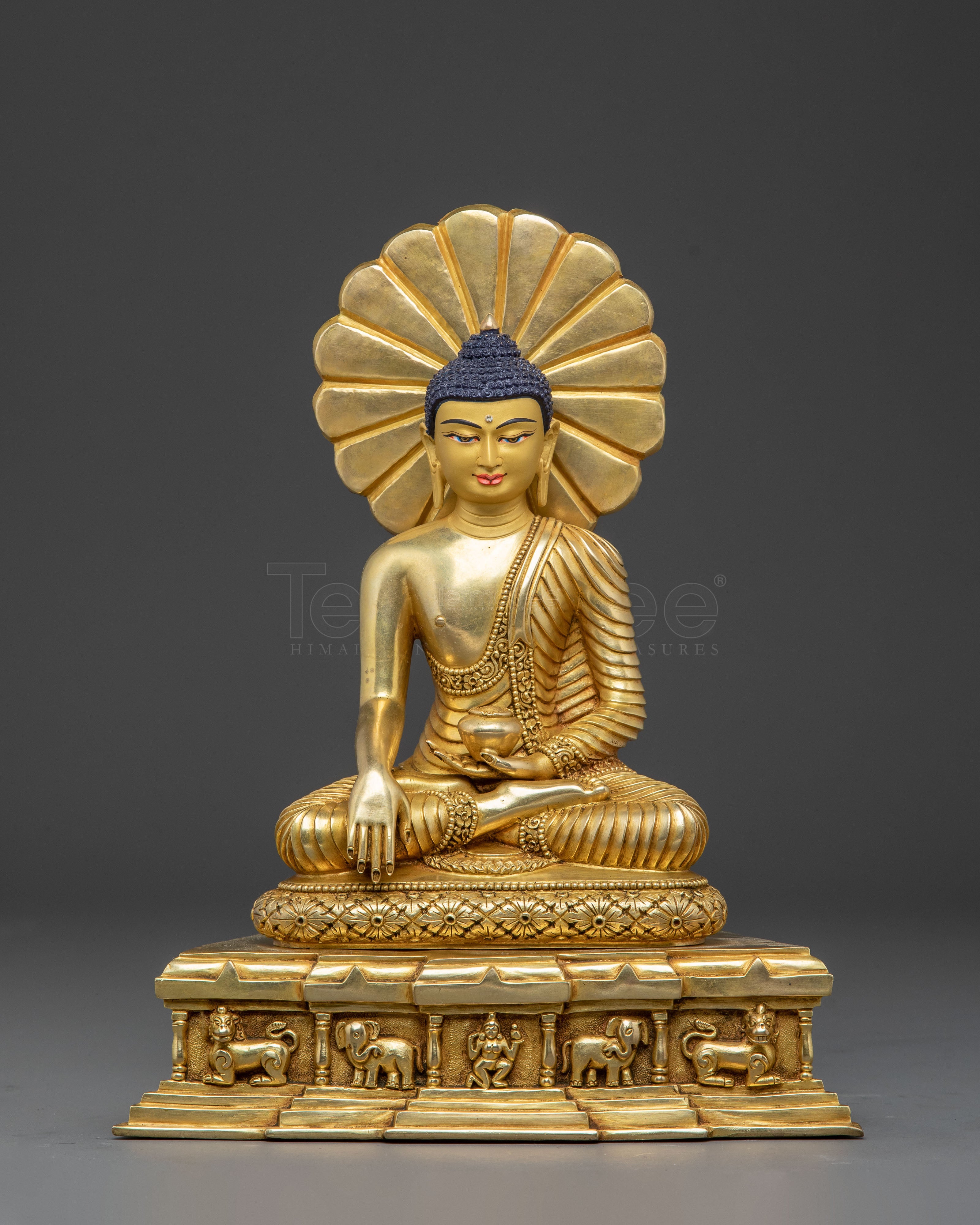 Handmade Golden Buddha Statue for Altar | Symbol of Enlightenment