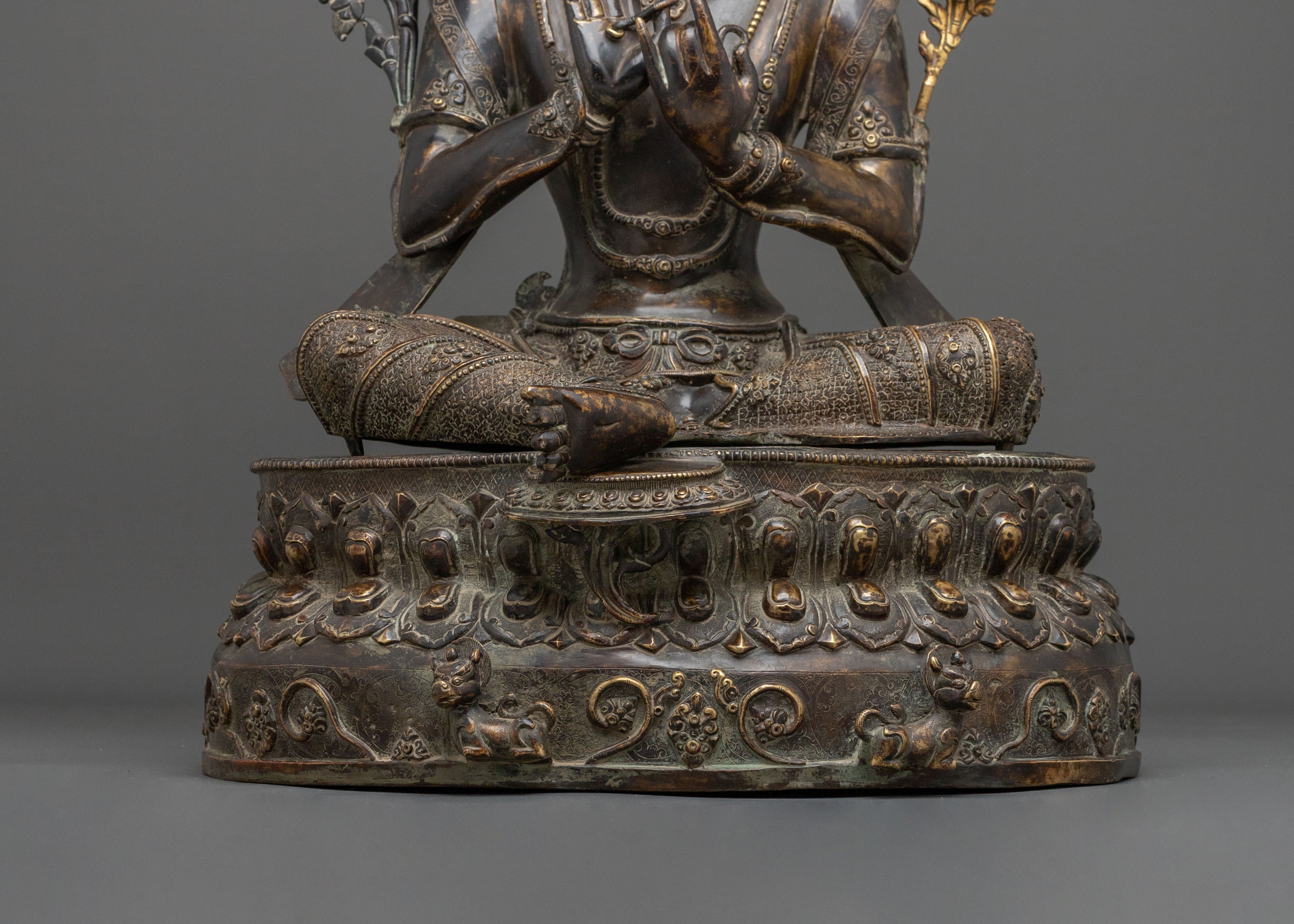 Tibetan Tikshna Manjushri Sacred Statue: Destroyer of Ignorance