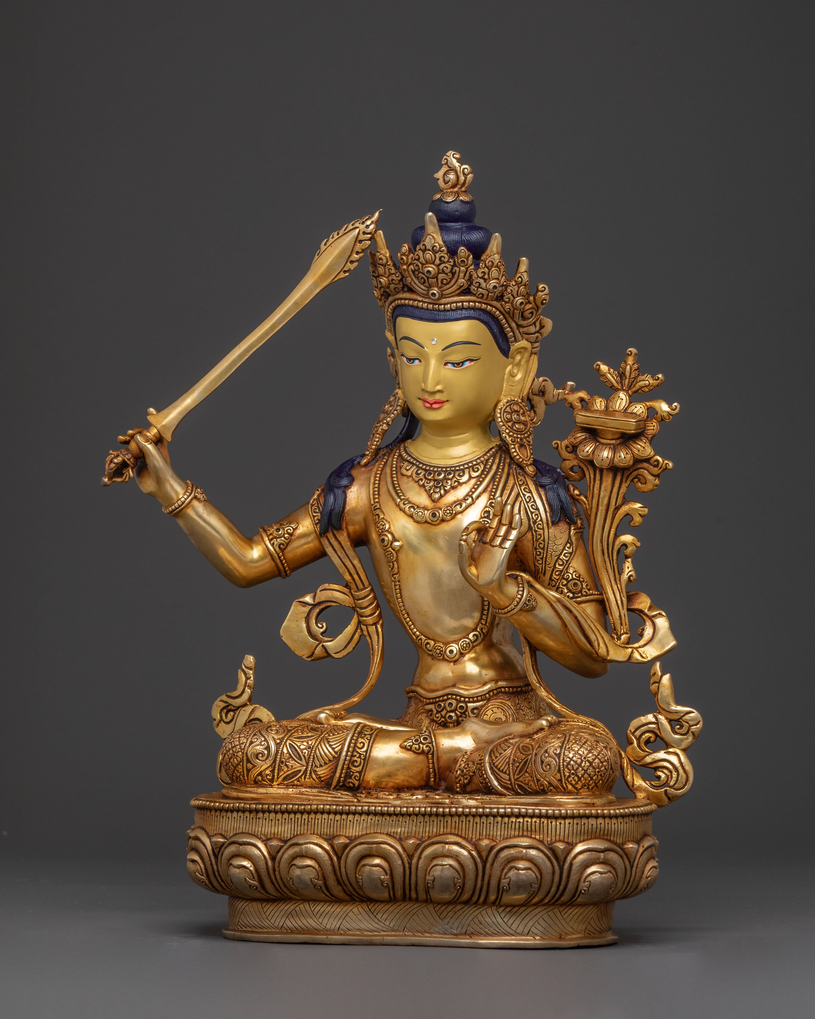 Six Bodhisattva Statue Altar Set | Hand-Gilded Copper Statue