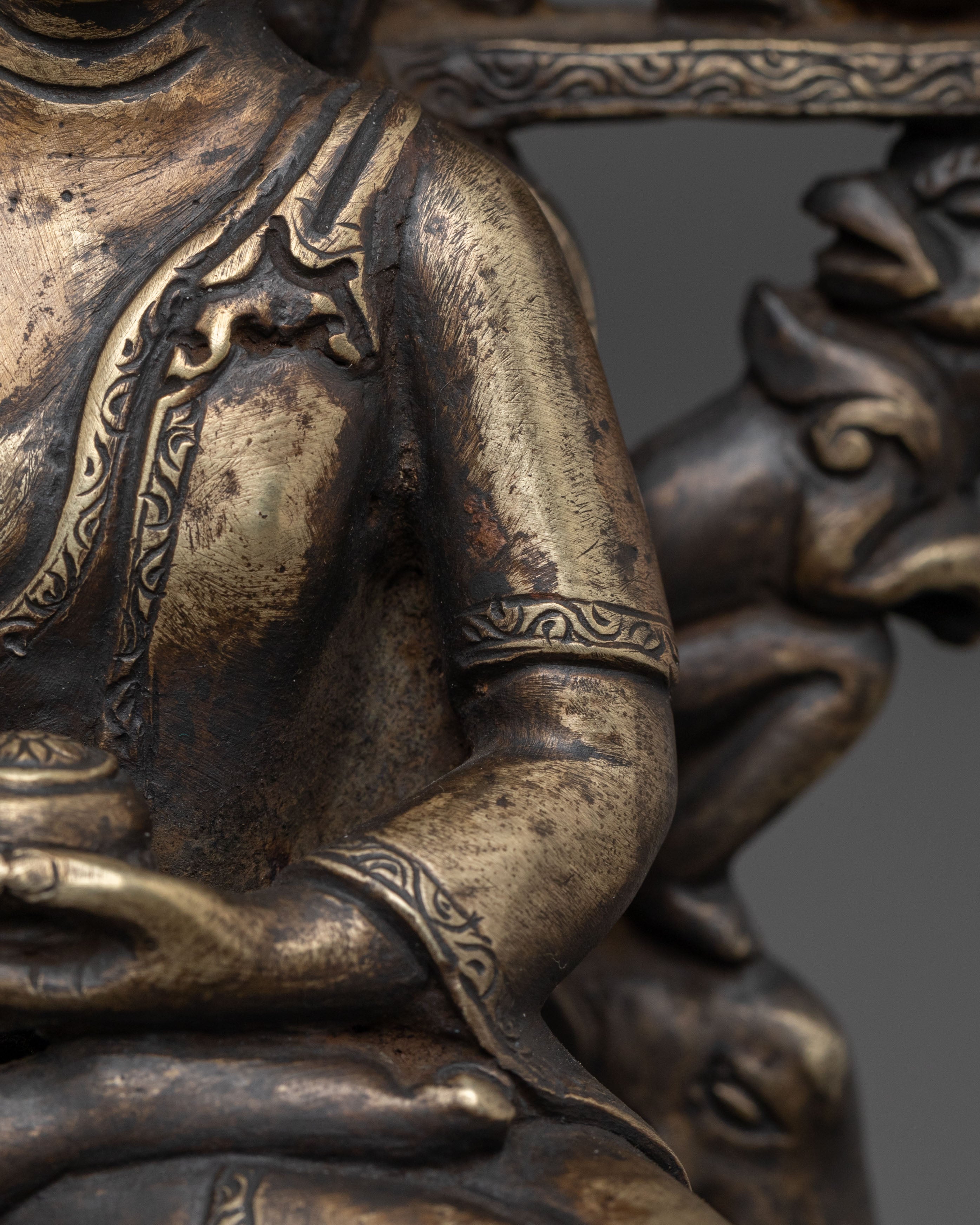 Amitabha Buddha Bronze Meditation Statue