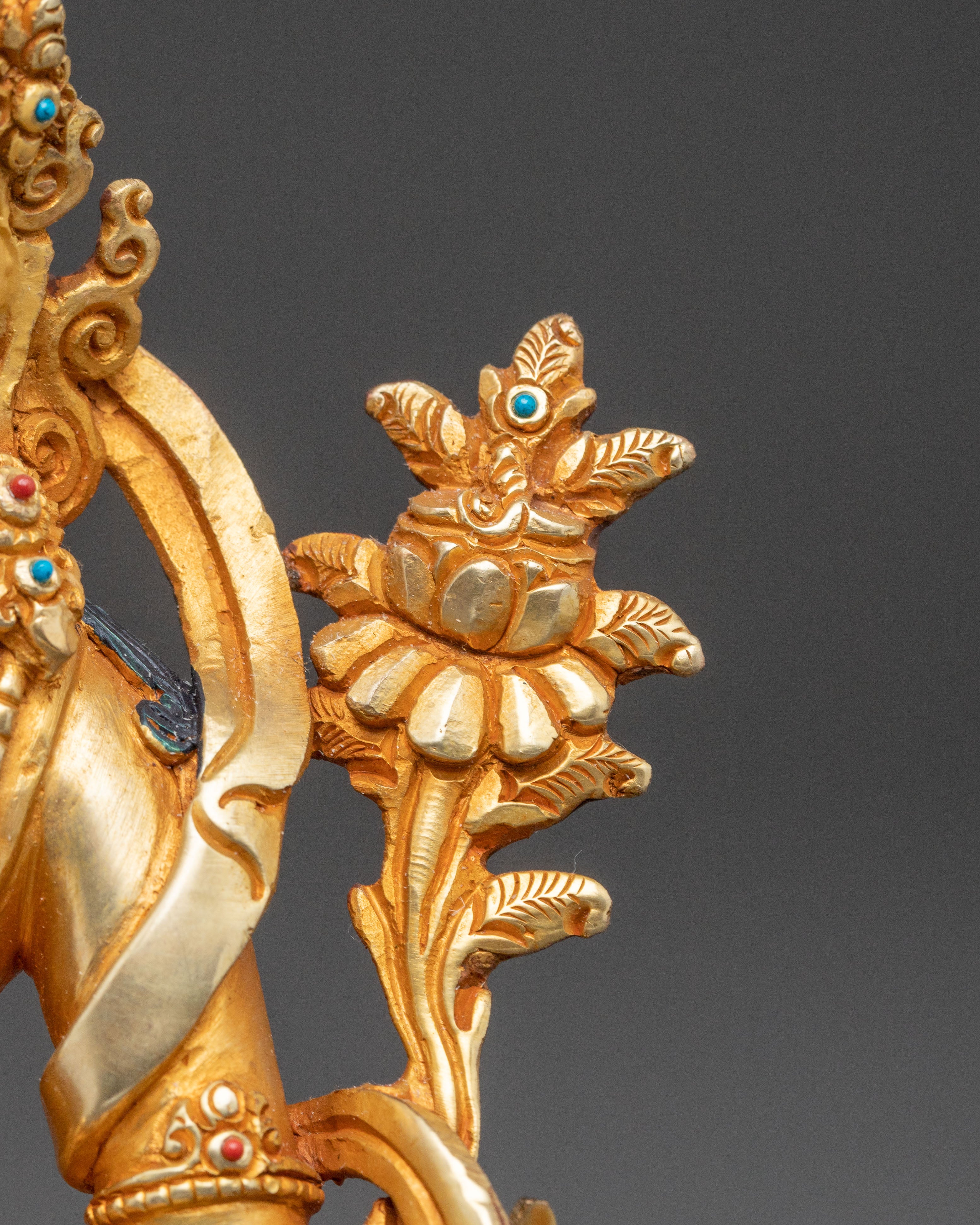 Samantabhadra Gold Electroplated Statue | Universal Virtue