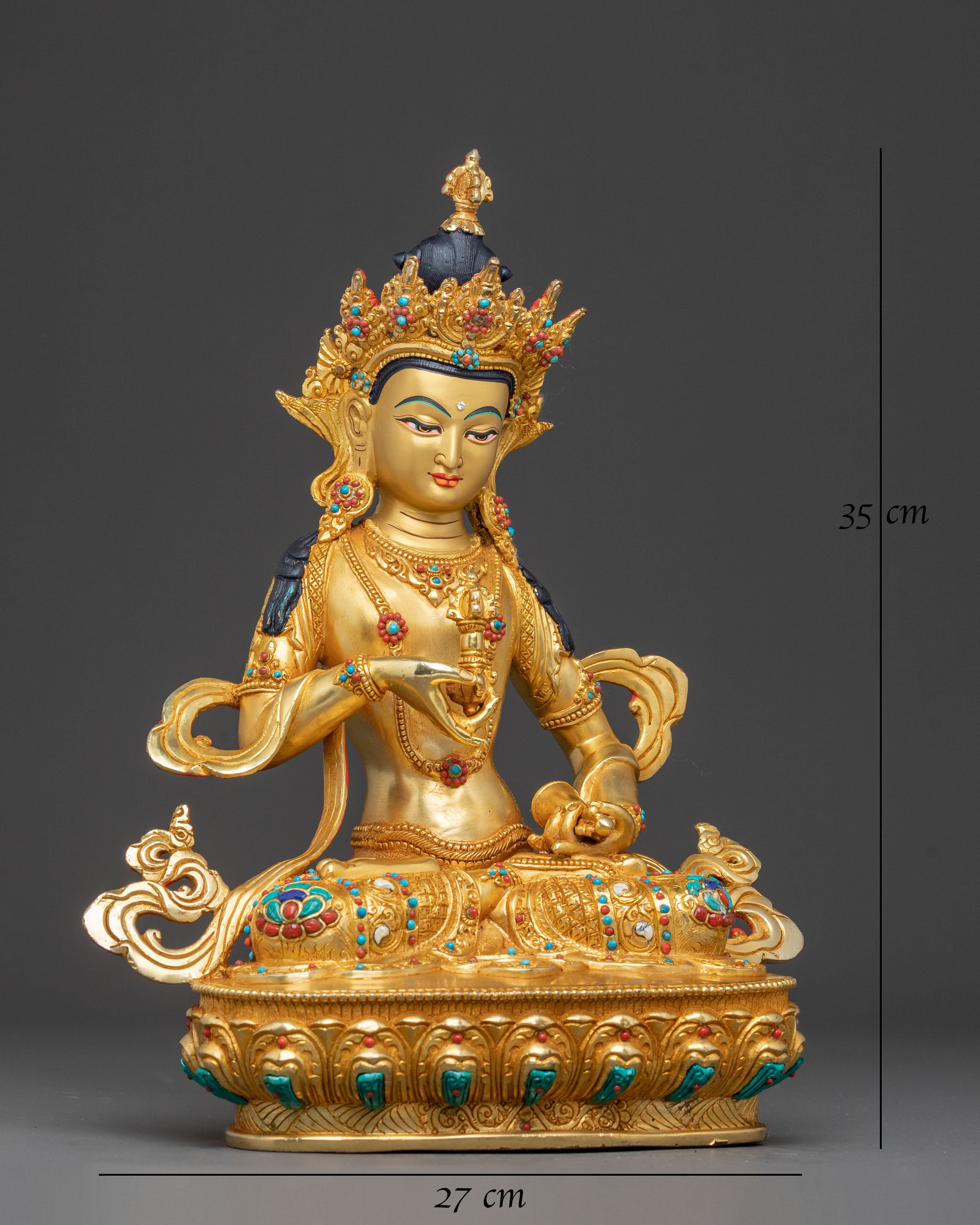 Handmade Statue of Vajrasattva for Altar | Spiritual Purification