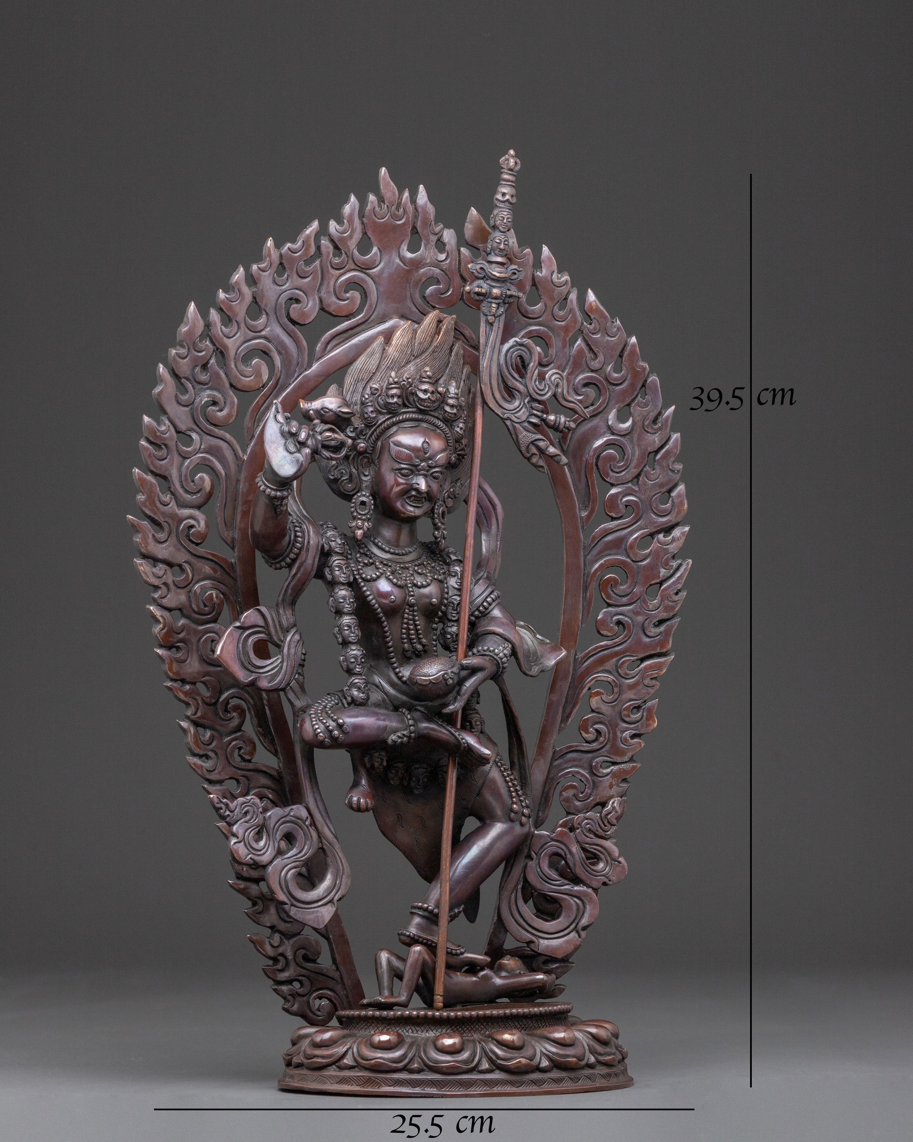 Dorje Phagmo Statue | Oxidized Copper Serenity