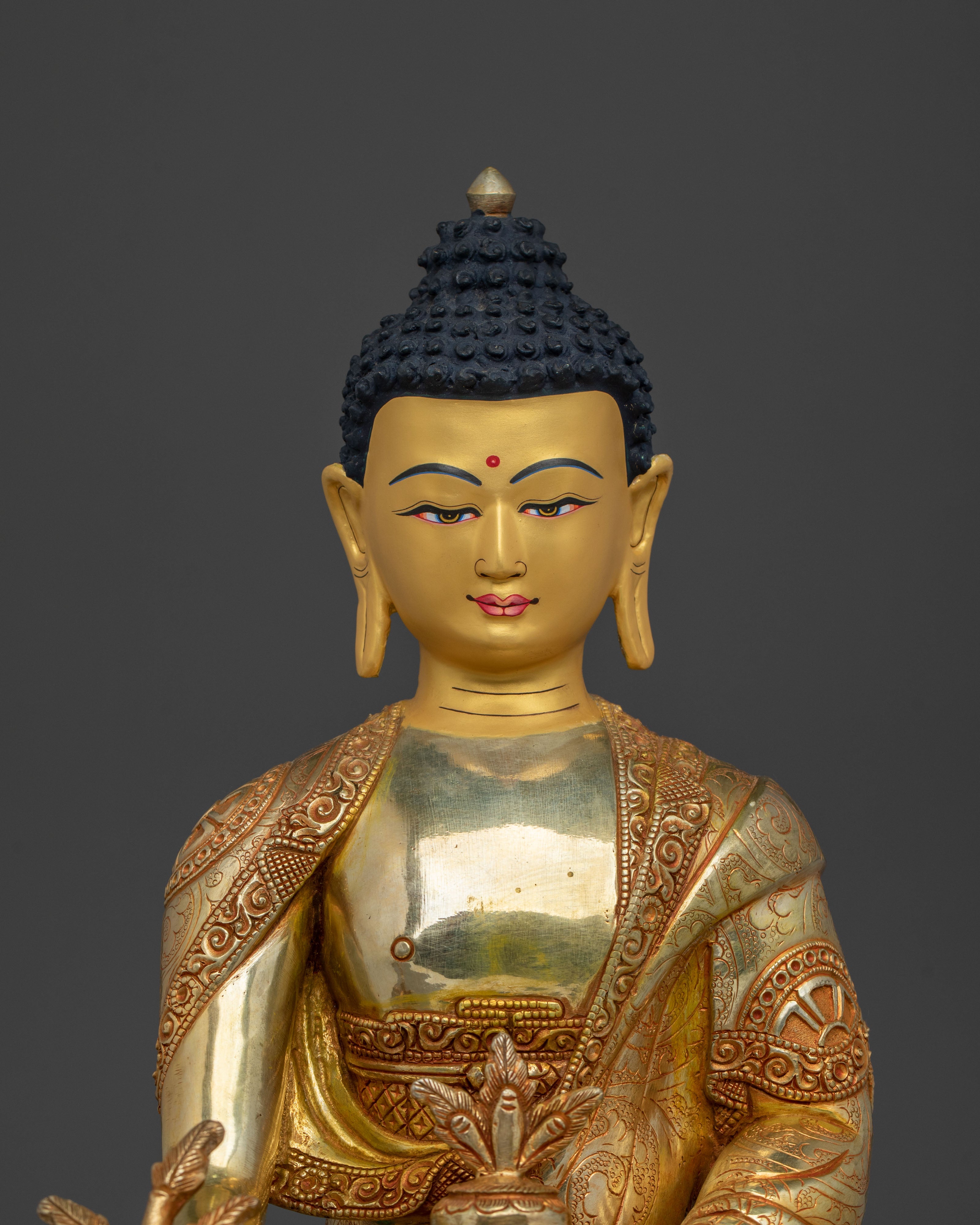 Handmade Medicine Buddha Statue of Spiritual Healing